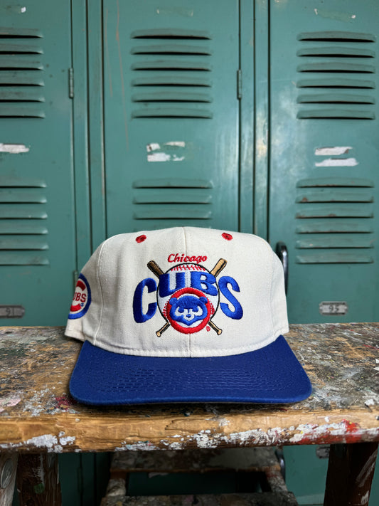 90’s Chicago Cubs Vintage MLB Snapback Hat - Deadstock (OSFA)