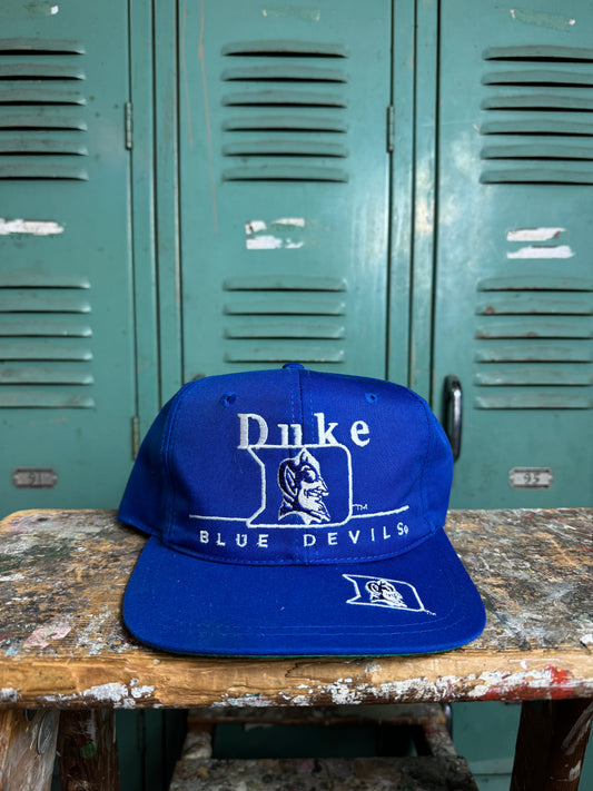 90’s Duke Blue Devils Vintage Multi Logo Snapback Hat - Deadstock (OSFA)