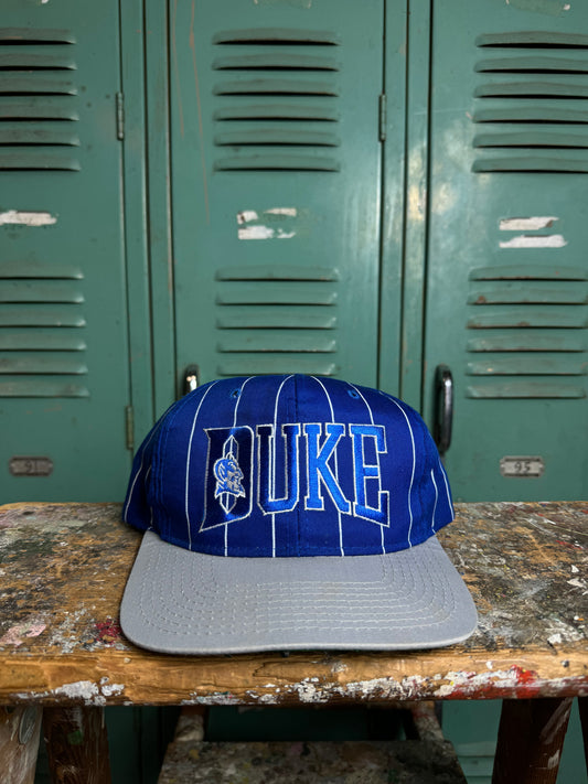 90’s Duke Blue Devils Vintage Starter Pinstriped Snapback Hat (OSFA)