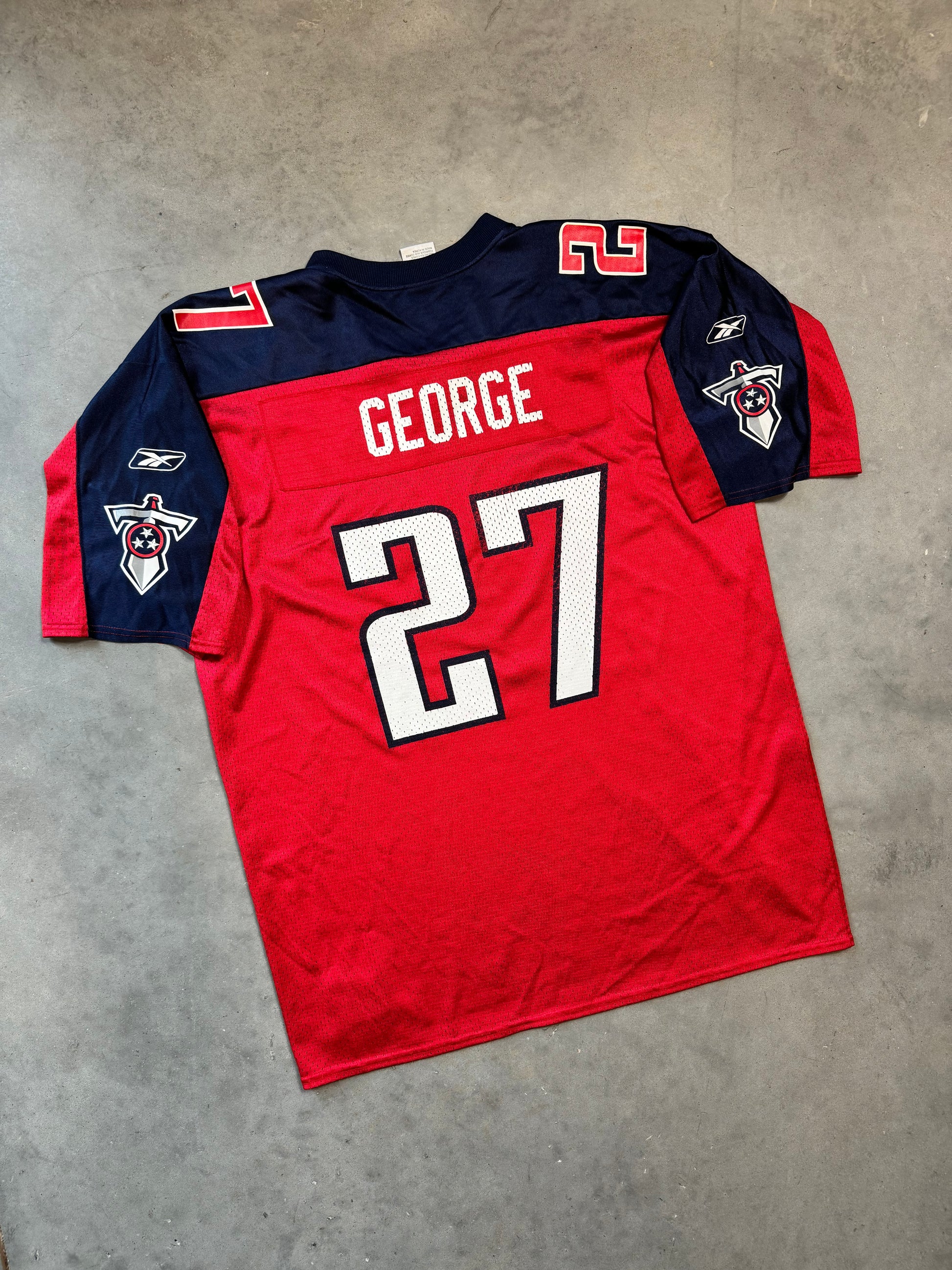 00's Tennessee Titans Eddie George Red Reebok NFL Jersey (XL) – Locker Room  CLT