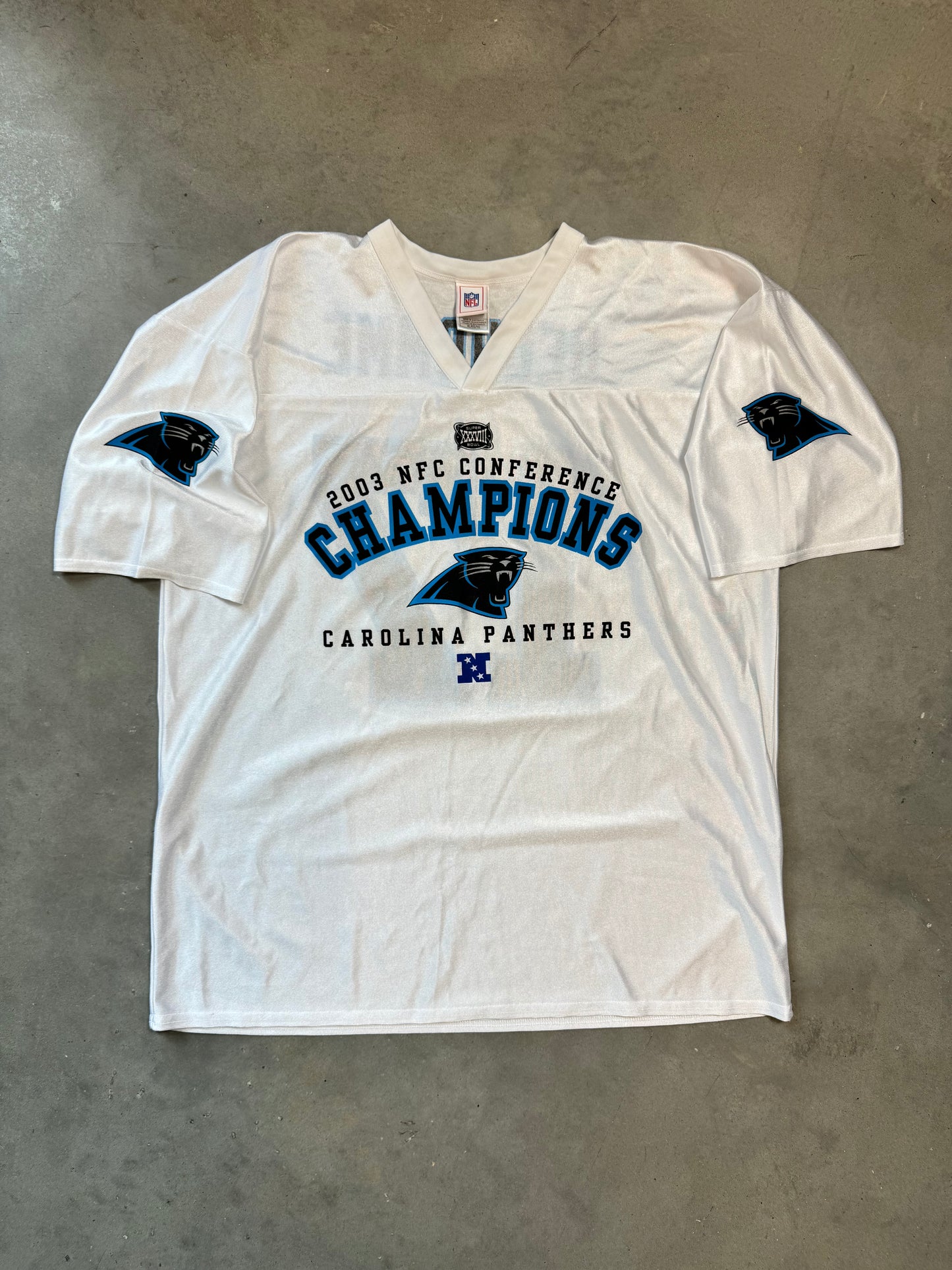 2003 Carolina Panthers Vintage NFC Champions Super Bowl XXXVIII NFL Jersey (XL)