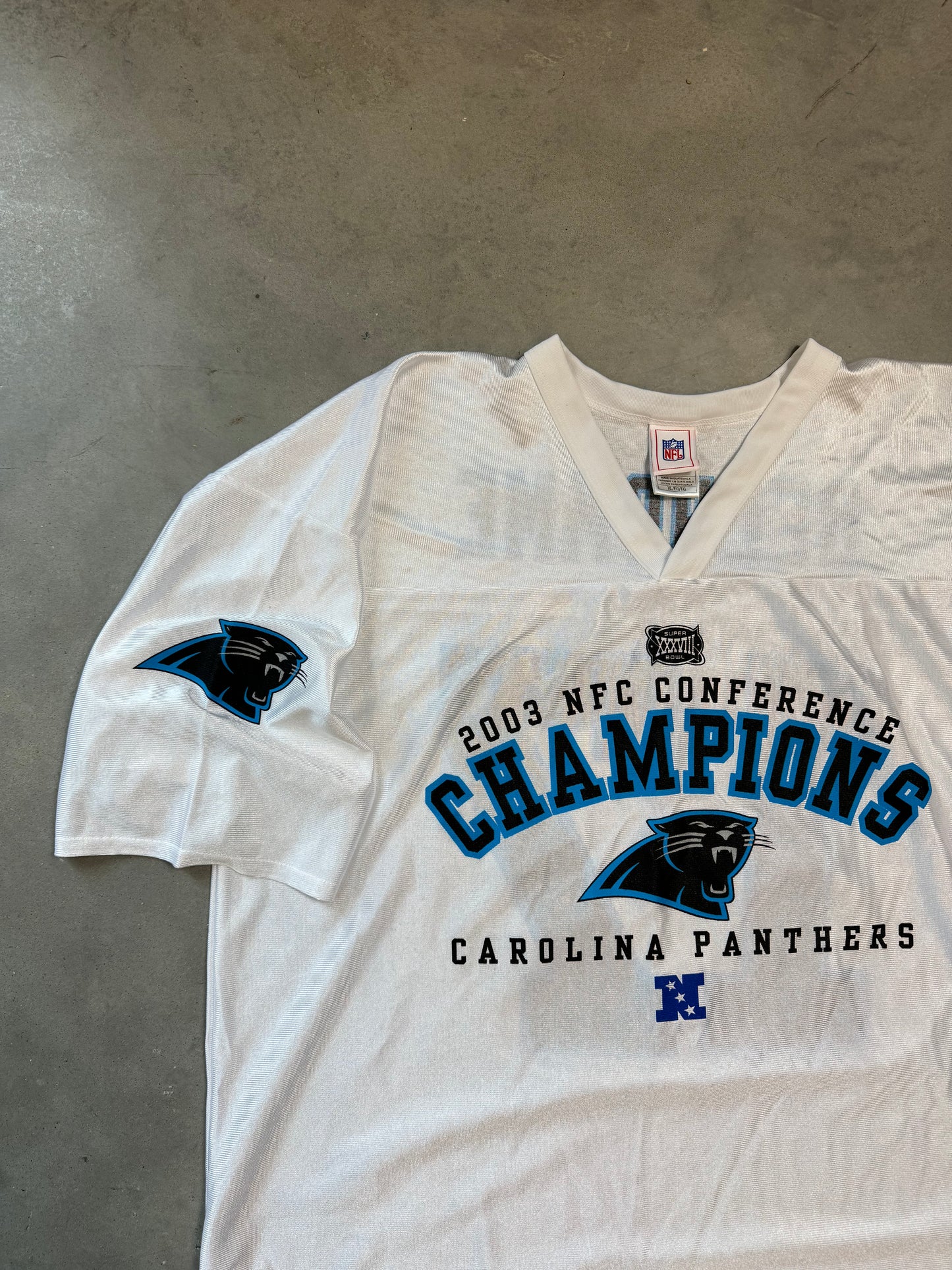 2003 Carolina Panthers Vintage NFC Champions Super Bowl XXXVIII NFL Jersey (XL)