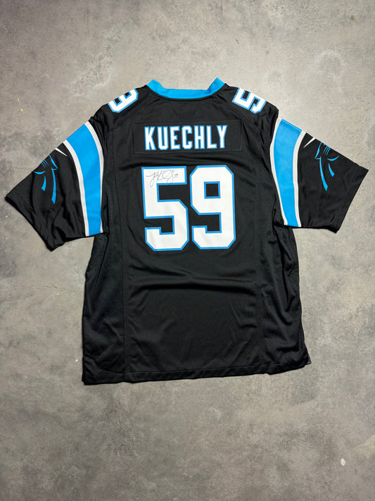2013 Carolina Panthers Luke Kuechly Black Nike NFL Jersey - Deadstock & Autographed (XL)
