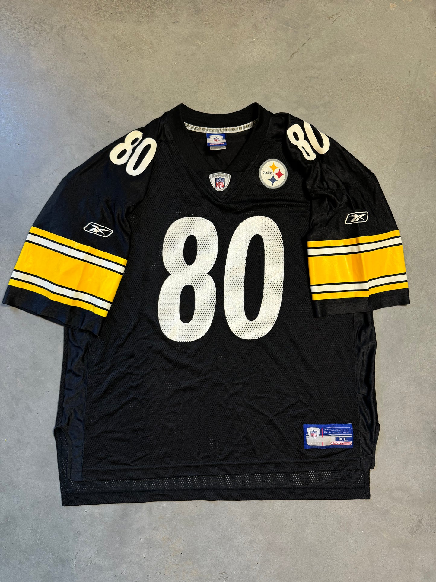 00’s Pittsburgh Steelers Plaxico Burress Vintage Reebok NFL Jersey (XL)