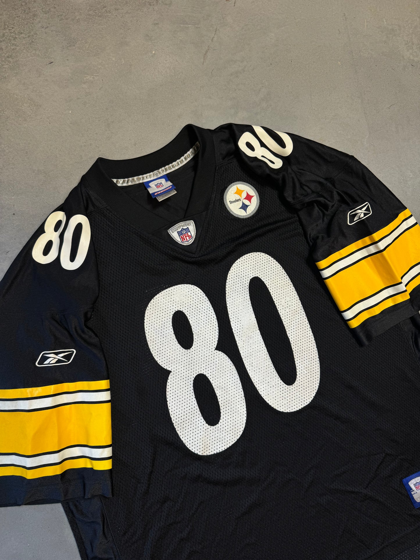 00’s Pittsburgh Steelers Plaxico Burress Vintage Reebok NFL Jersey (XL)