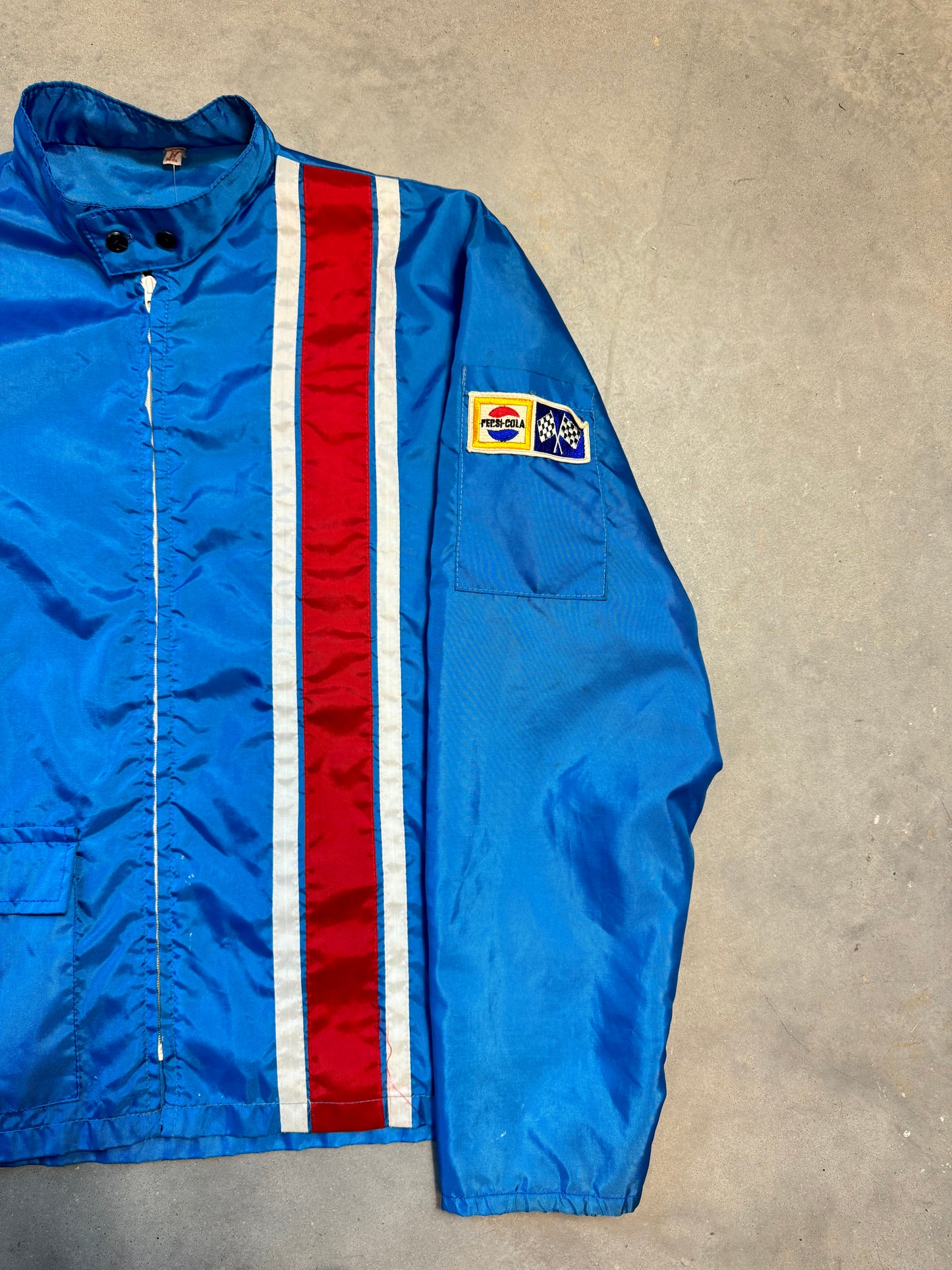 80’s Pepsi Racing Nylon Stripe Jacket (Large)