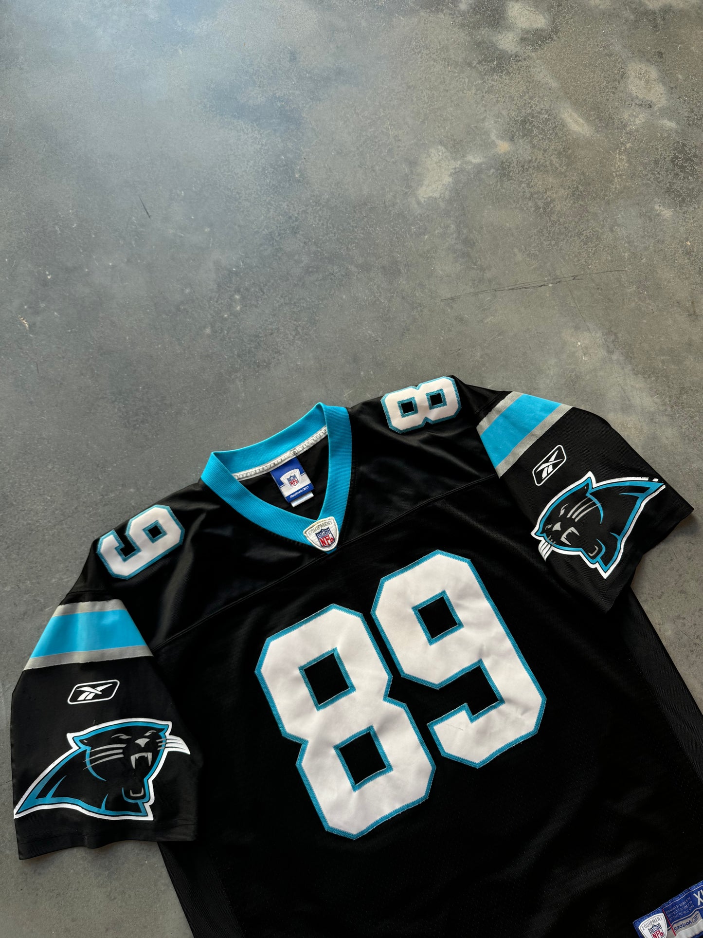 00’s Carolina Panthers Steve Smith Vintage Reebok Black Stitched Swingman NFL Jersey (XL)