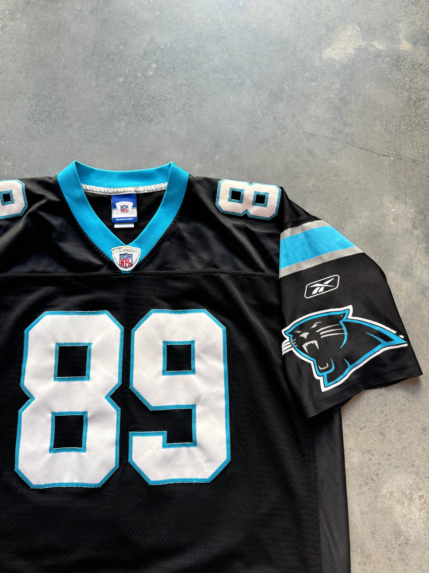 00’s Carolina Panthers Steve Smith Vintage Reebok Black Stitched Swingman NFL Jersey (XL)