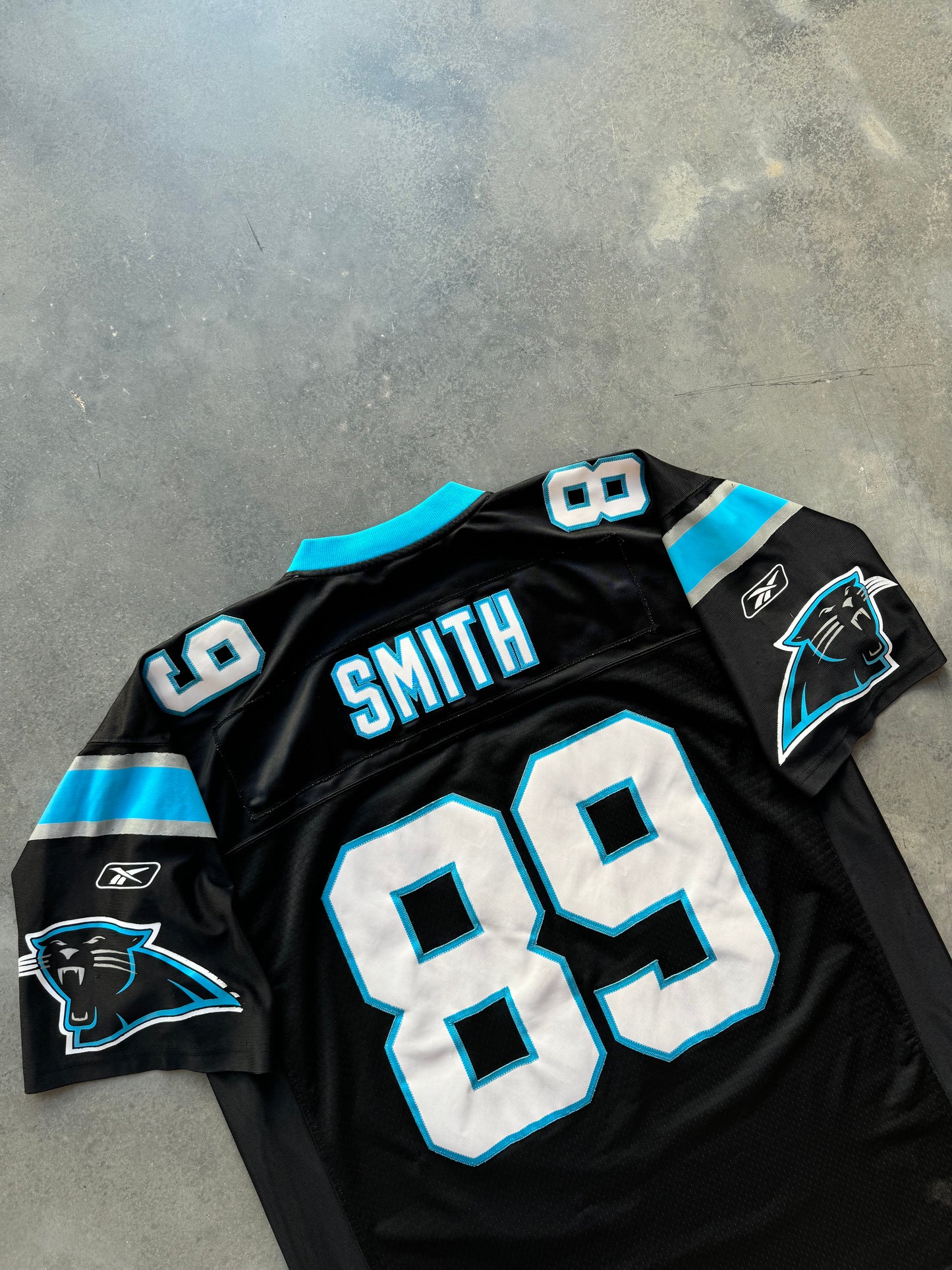 00’s Carolina Panthers Steve Smith Vintage Reebok Black Stitched Swingman NFL Jersey (XL)