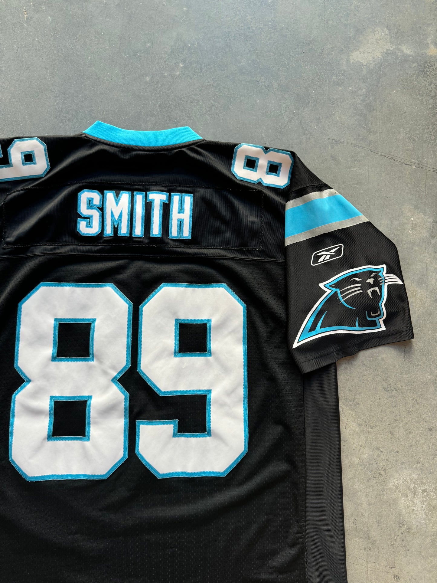 00’s Carolina Panthers Steve Smith Vintage Reebok Black Stitched Swingman NFL Jersey (XL)