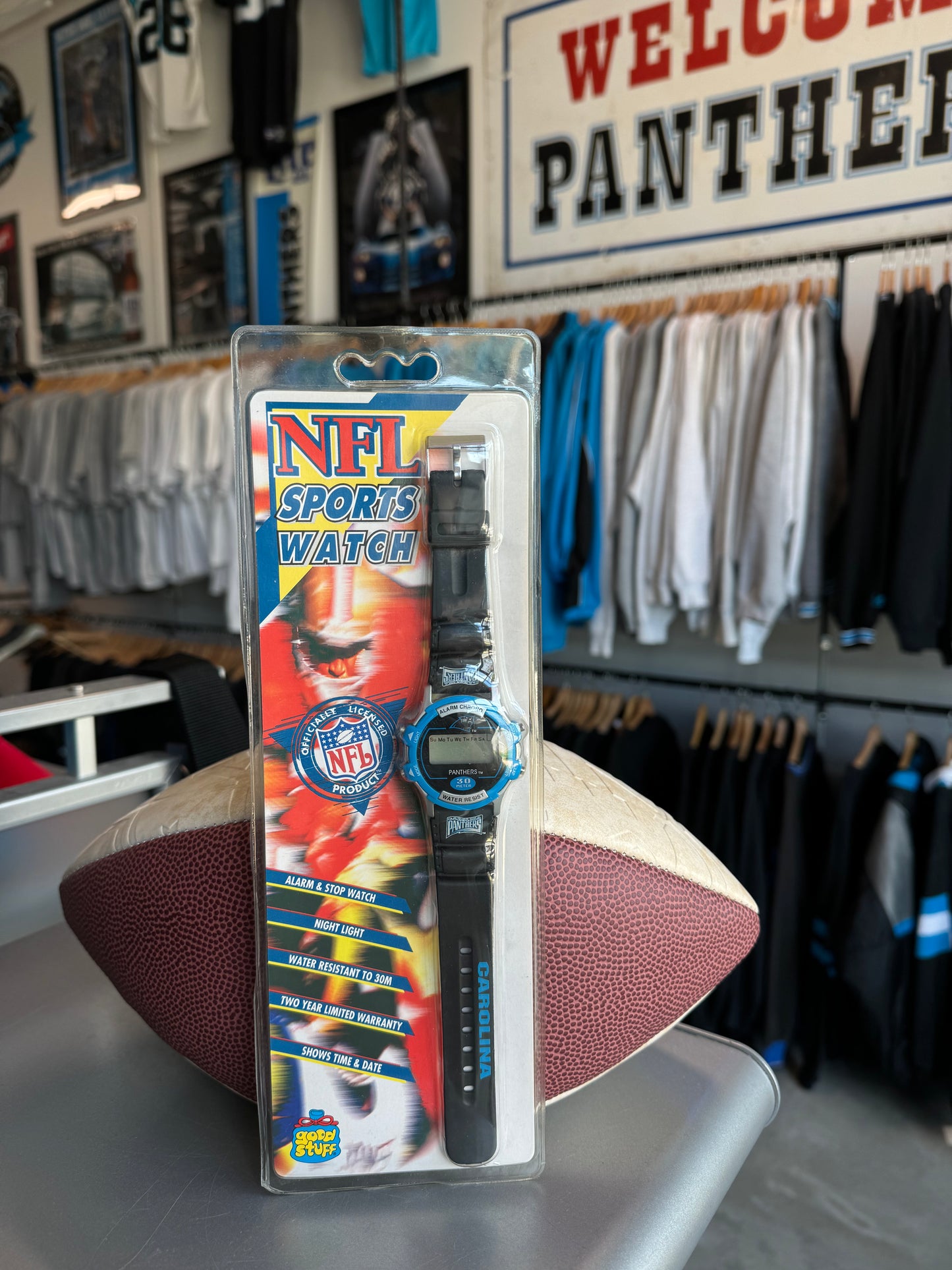 1996 Carolina Panthers Vintage Good Stuff G Shock Style NFL Watch - Brand New