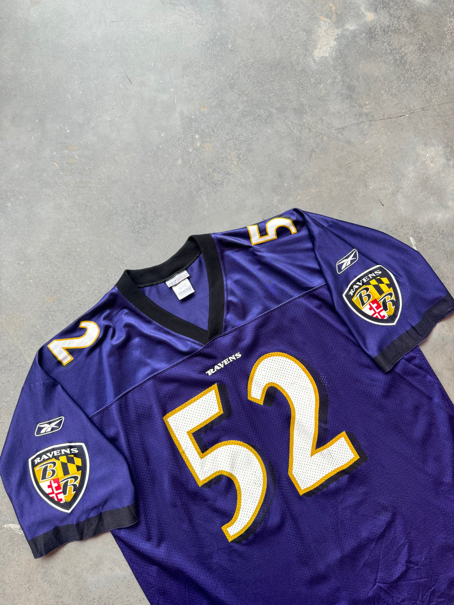 00’s Baltimore Ravens Ray Lewis Vintage Purple Reebok NFL Jersey (XXL)