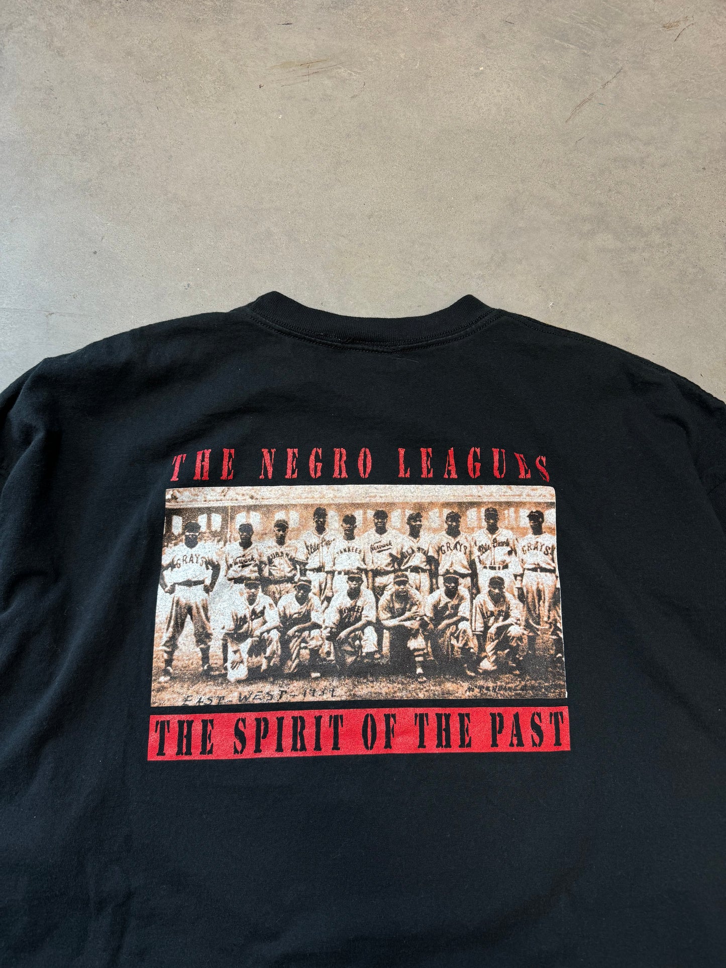 1999 Negro League Baseball 75th Anniversary Kansas City Monarchs vs. Hilldale Giants Tee (XXL)