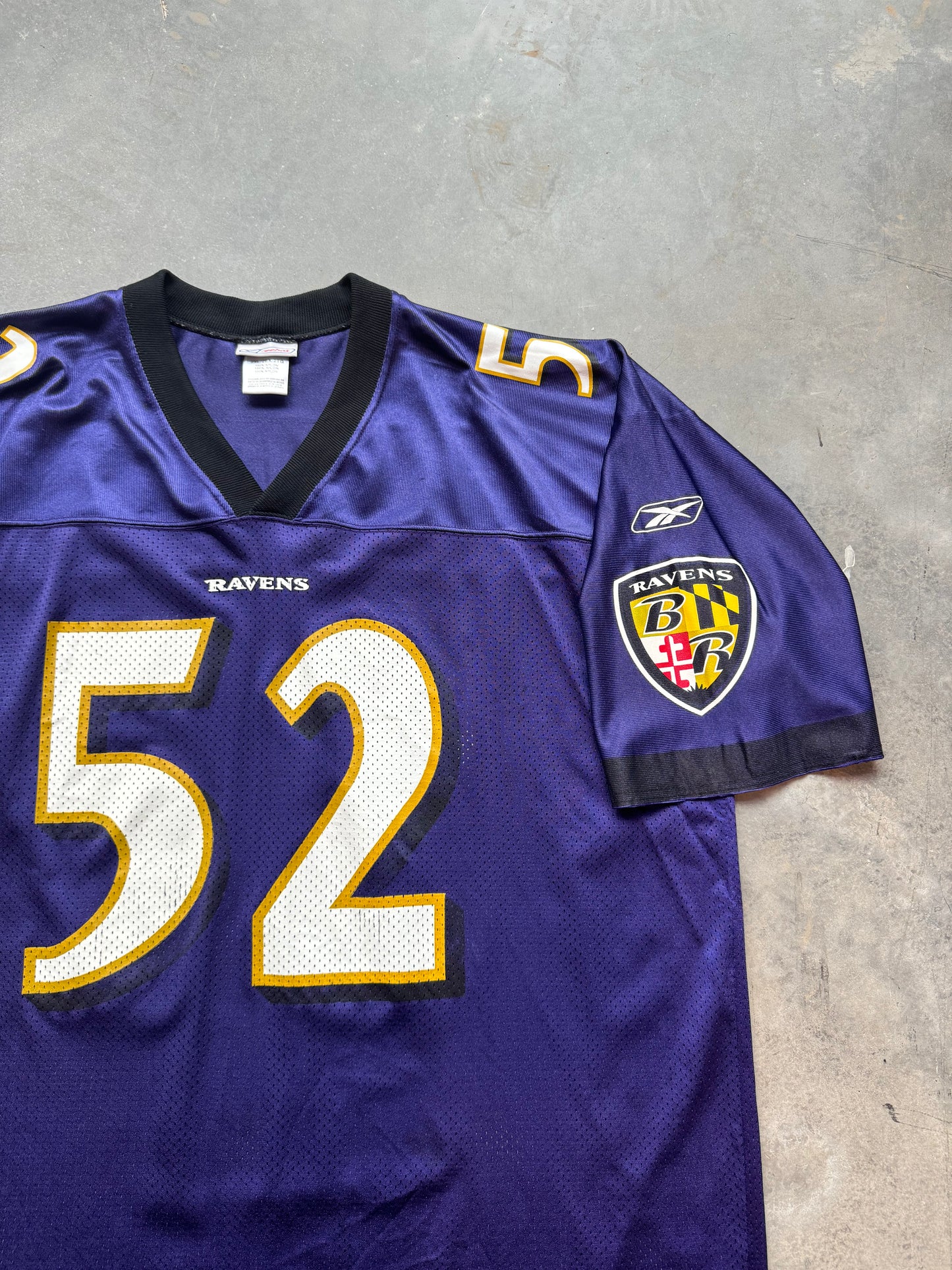 00’s Baltimore Ravens Ray Lewis Vintage Purple Reebok NFL Jersey (XXL)