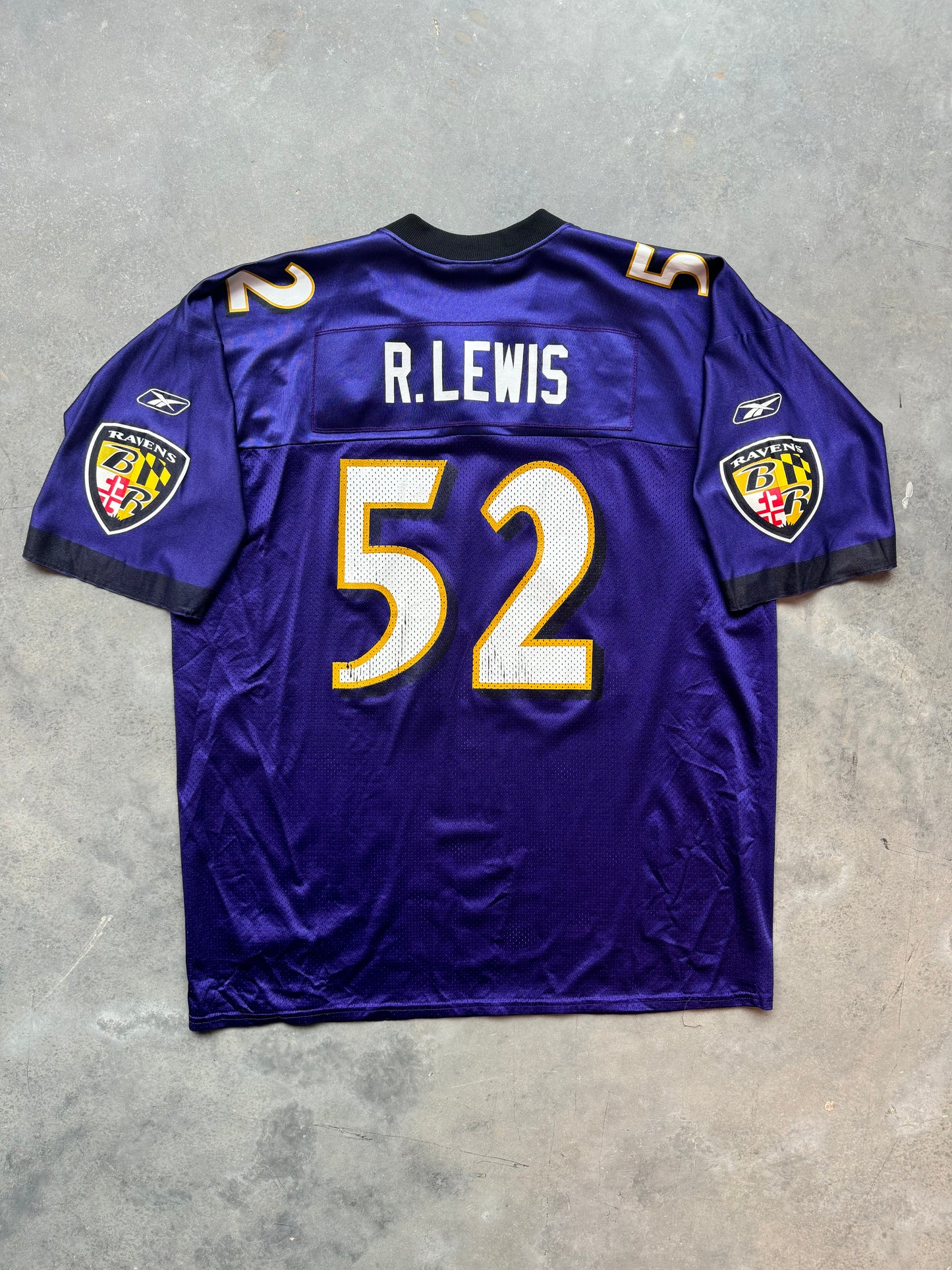 00’s Baltimore Ravens Ray Lewis Vintage Purple Reebok NFL Jersey (XXL)