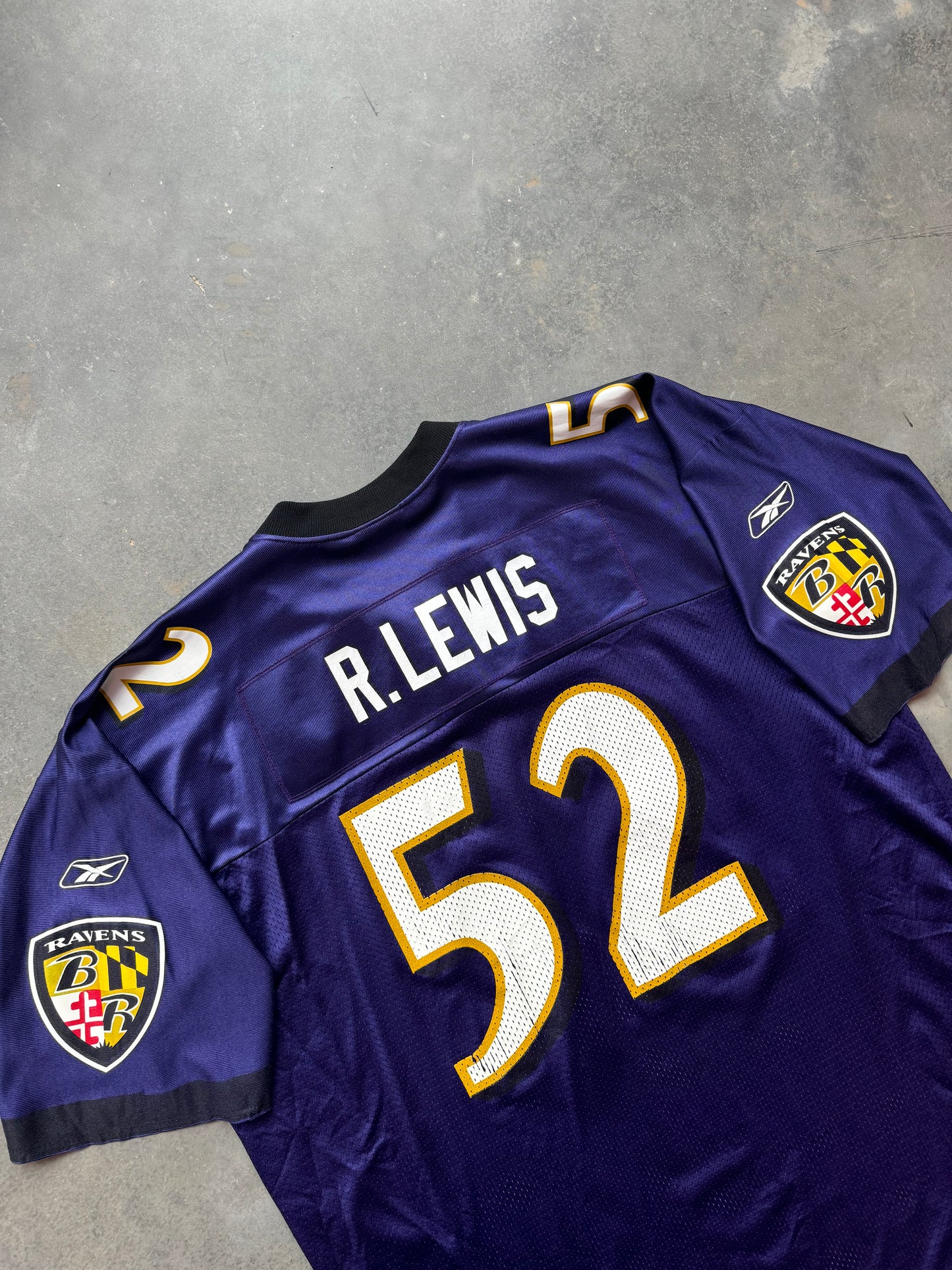 00’s Baltimore Ravens Ray Lewis Vintage Purple Reebok NFL Jersey (XXL)