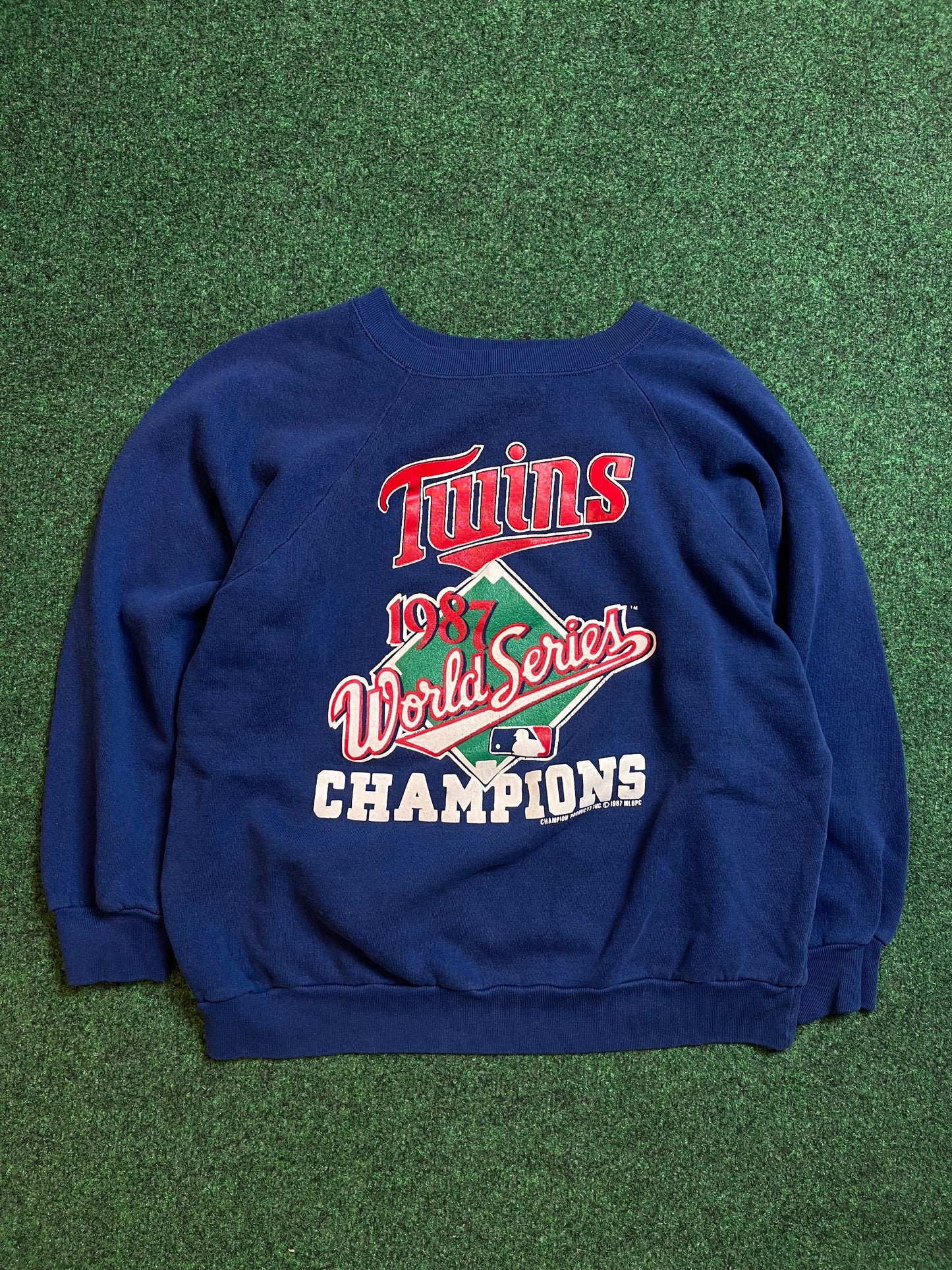 1987 Minnesota Twins World Series Champions Champion Crewneck (Medium)