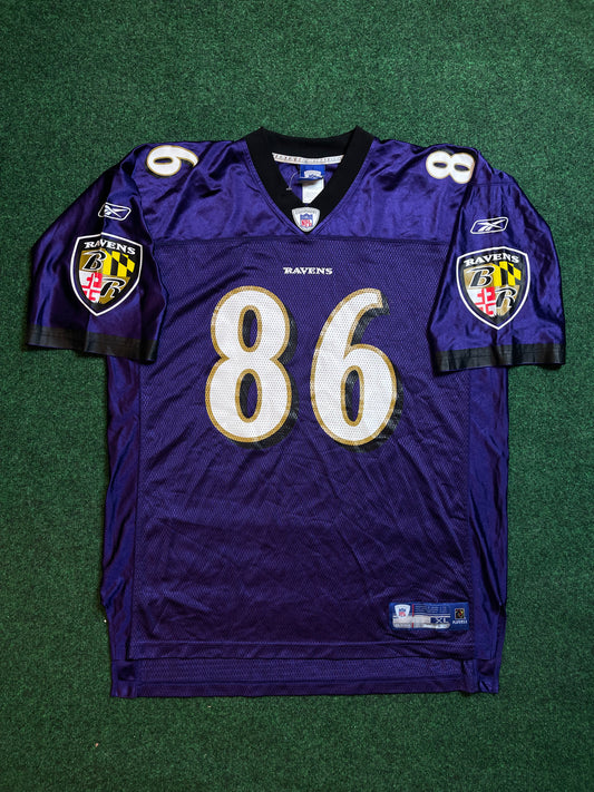 00’s Baltimore Ravens Todd Heap Vintage Reebok NFL Jersey (XL)