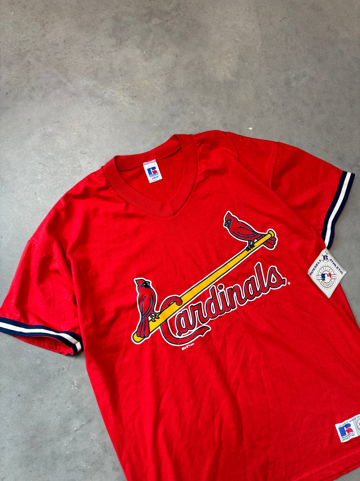 1997 St. Louis Cardinals Vintage Russell Athletic MLB Jersey Tee (Large)