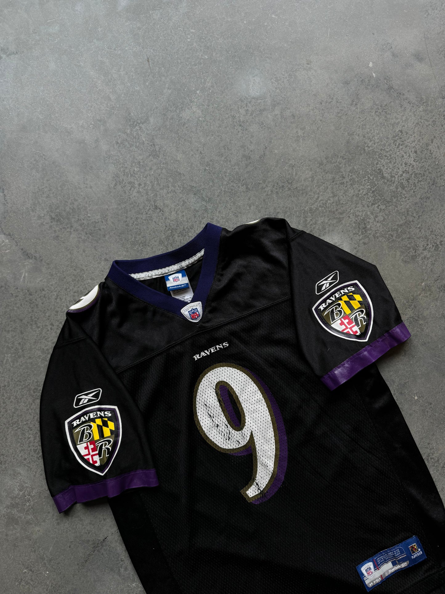 2006 Baltimore Ravens Steve McNair Vintage Black Alternate Reebok NFL Jersey (Youth Large)