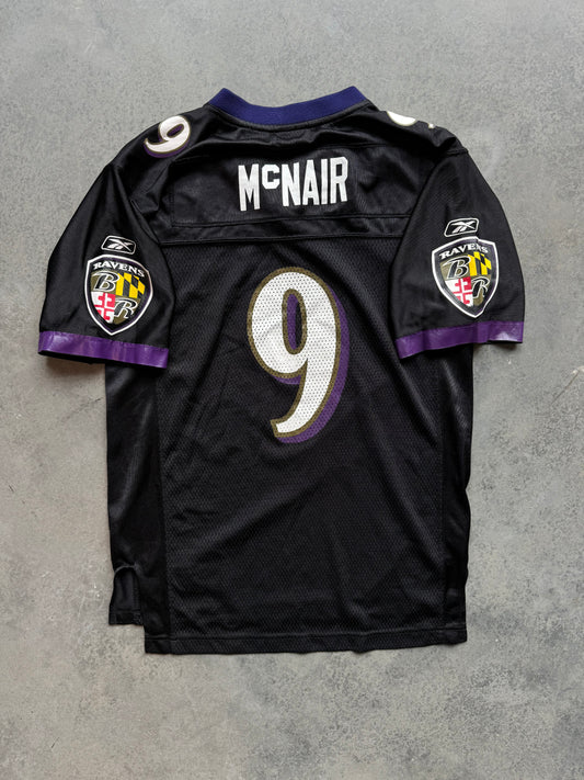 2006 Baltimore Ravens Steve McNair Vintage Black Alternate Reebok NFL Jersey (Youth Large)