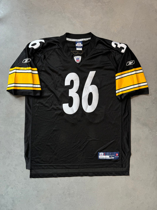 00’s Pittsburgh Steelers Jerome Bettis Vintage Reebok Swingman Stitched NFL Jersey (XL)