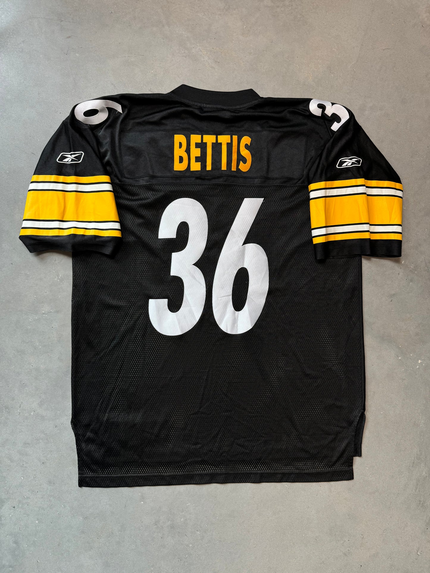 00’s Pittsburgh Steelers Jerome Bettis Vintage Reebok Swingman Stitched NFL Jersey (XL)