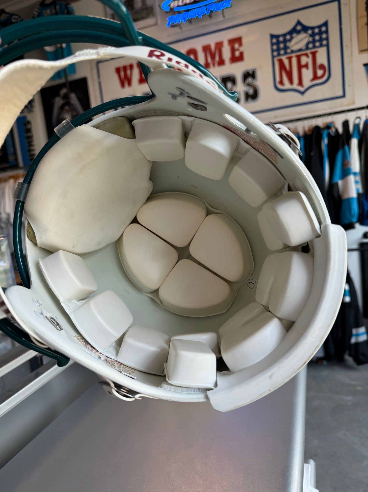 90’s Miami Dolphins Vintage White Riddell VSR-4 Full Size NFL Helmet - Autographed