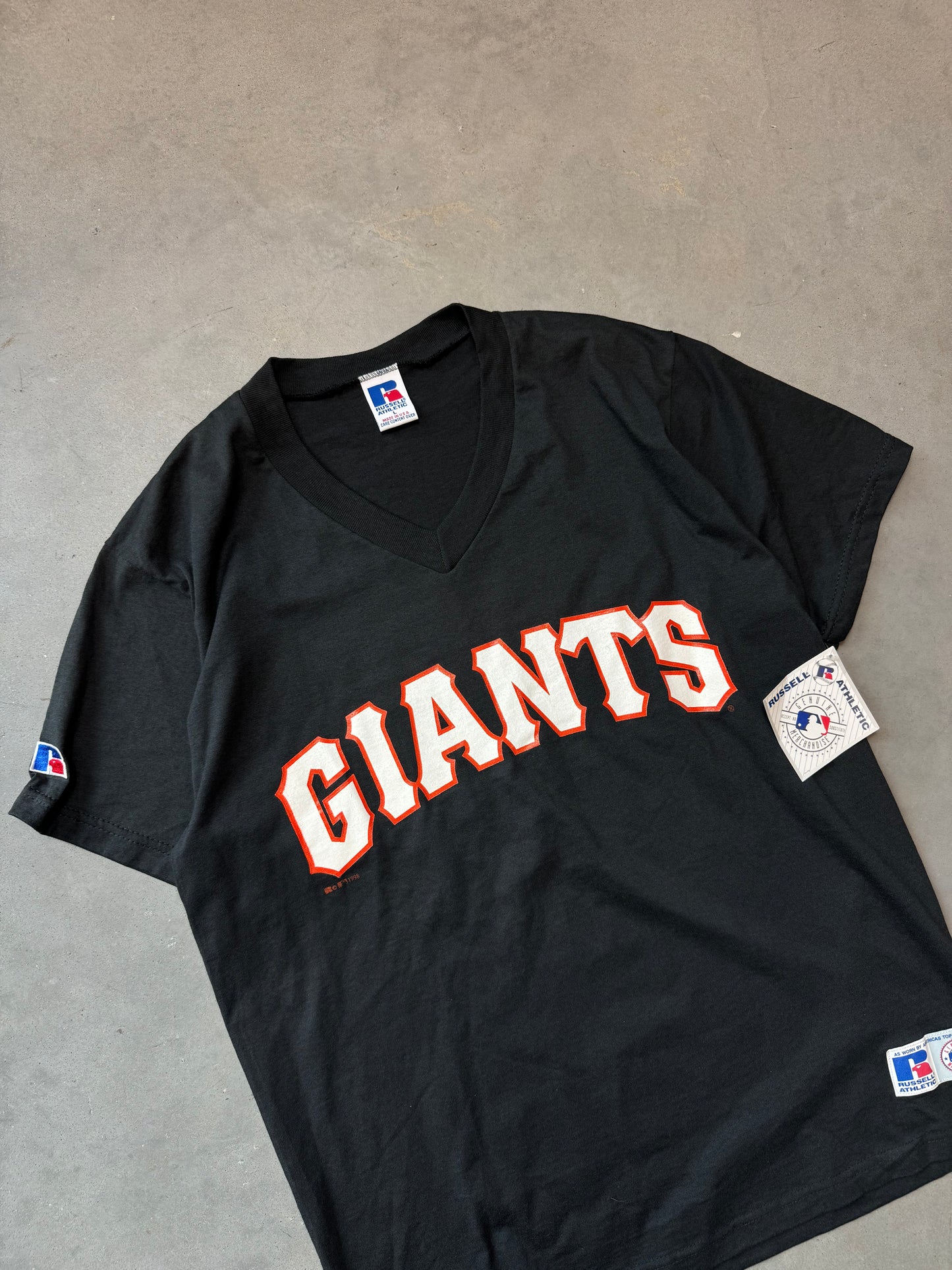 1998 San Francisco Giants Vintage Russell Athletic Jersey Tee (Large)