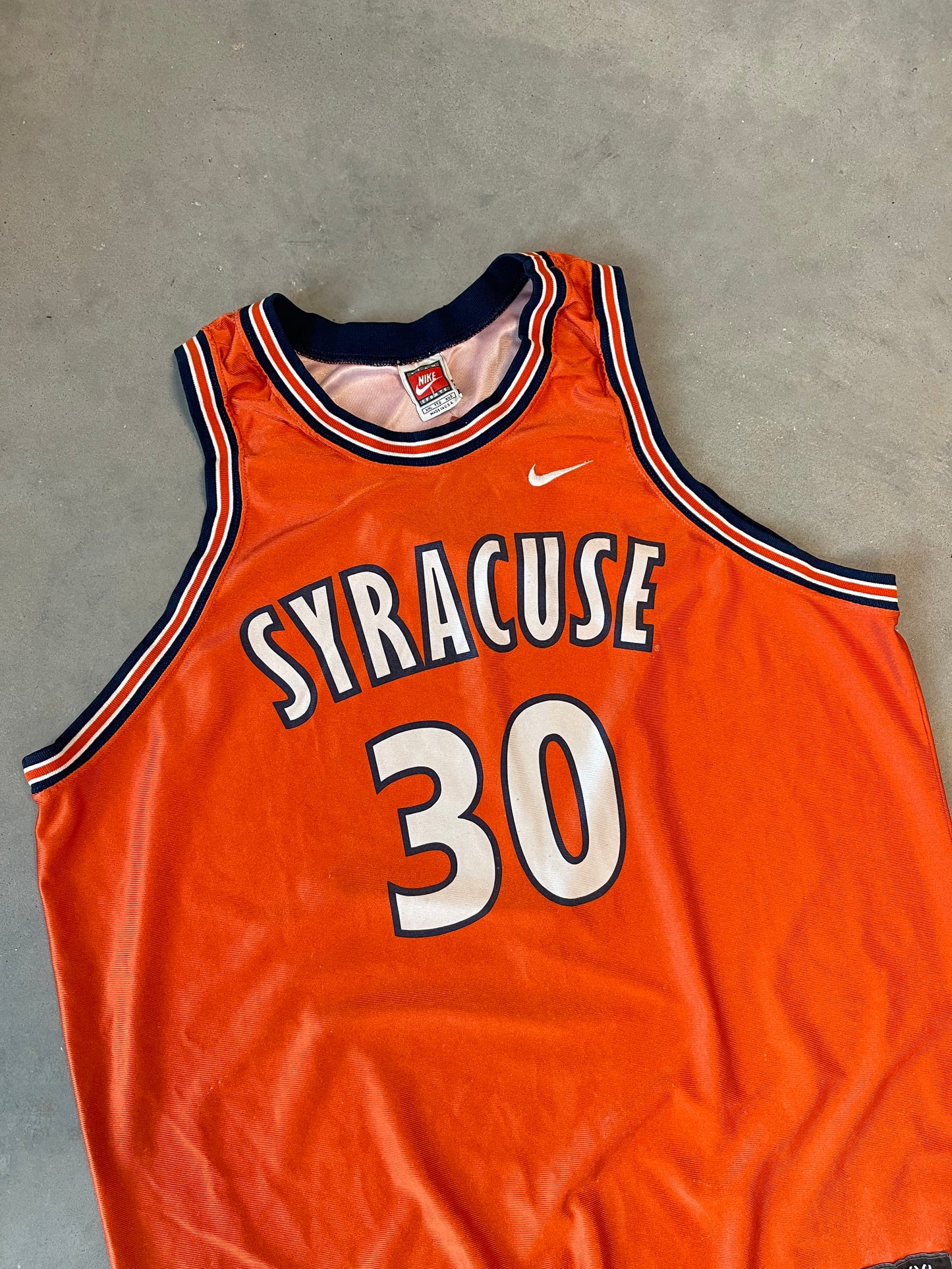 90’s Syracuse Orange Todd Burgen Vintage Nike College Basketball Jersey (XXL)