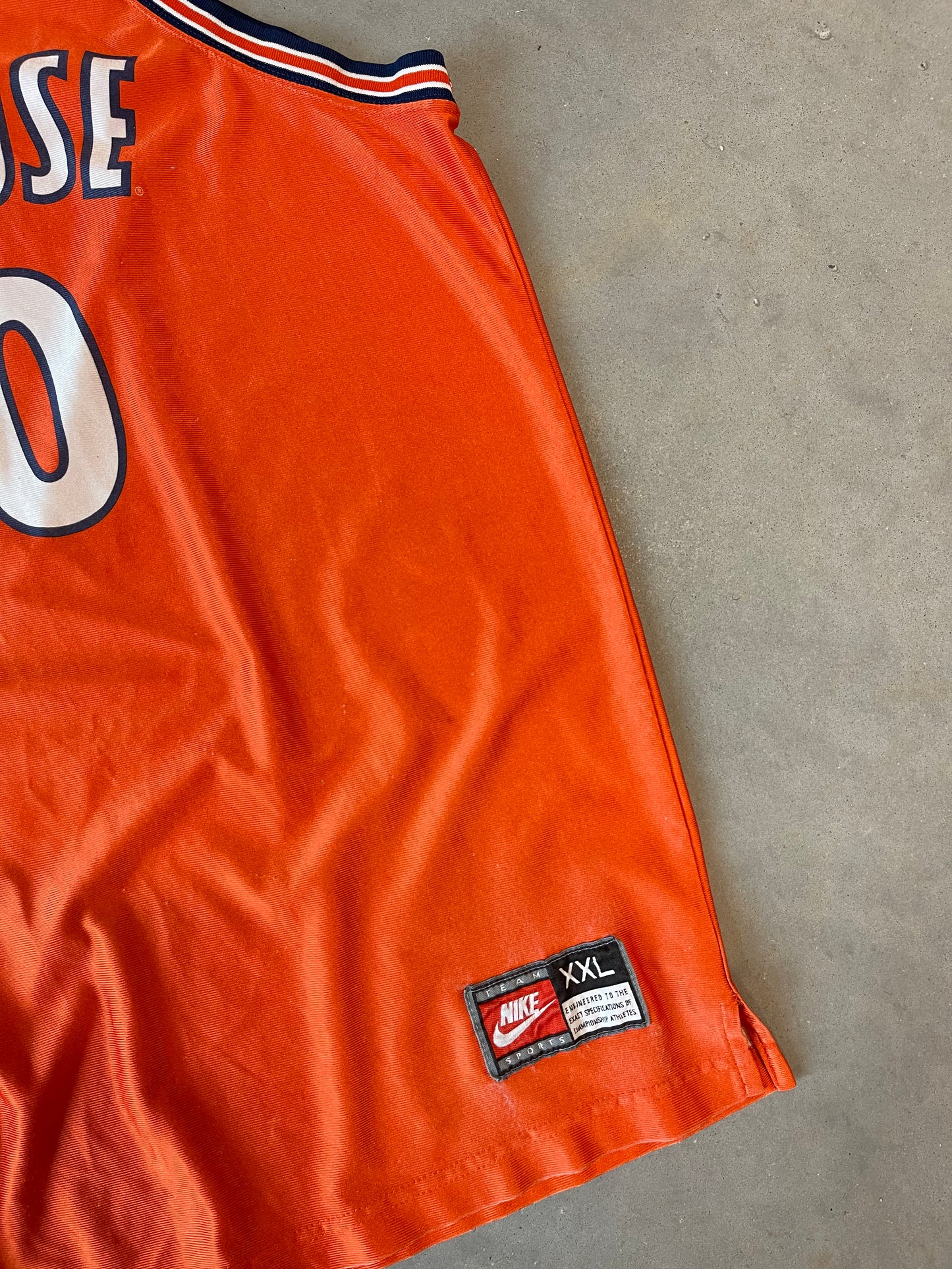 90’s Syracuse Orange Todd Burgen Vintage Nike College Basketball Jersey (XXL)