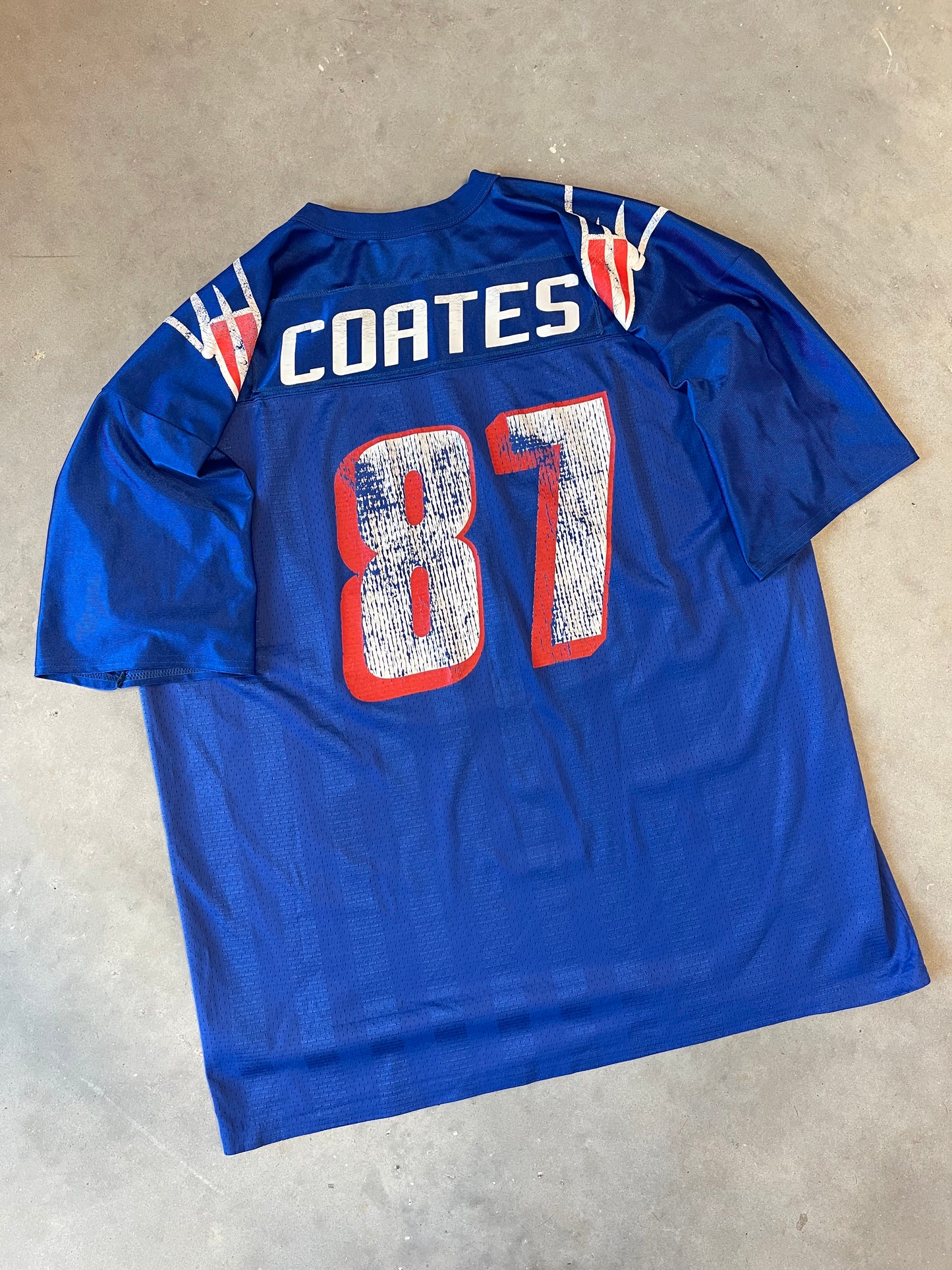 90’s New England Patriots Ben Coates Vintage Logo Athletic NFL Jersey (XL)