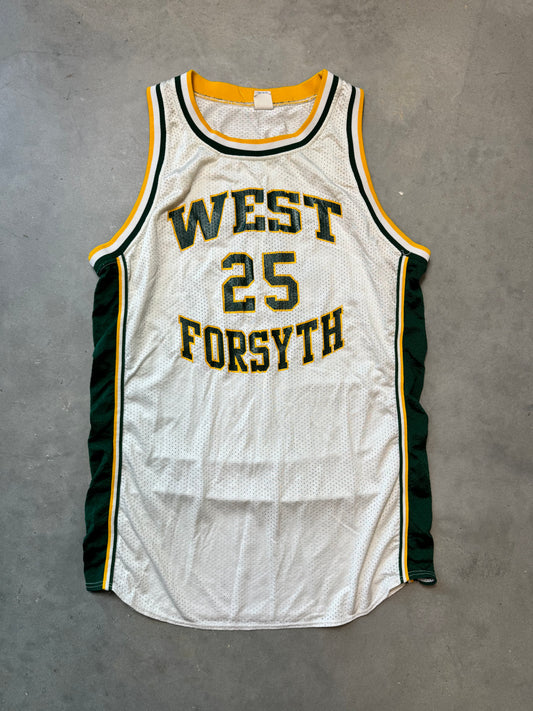 90’s West Forsyth Titans Vintage Game Worn Russell Athletic High School Basketball Jersey (48/XL)