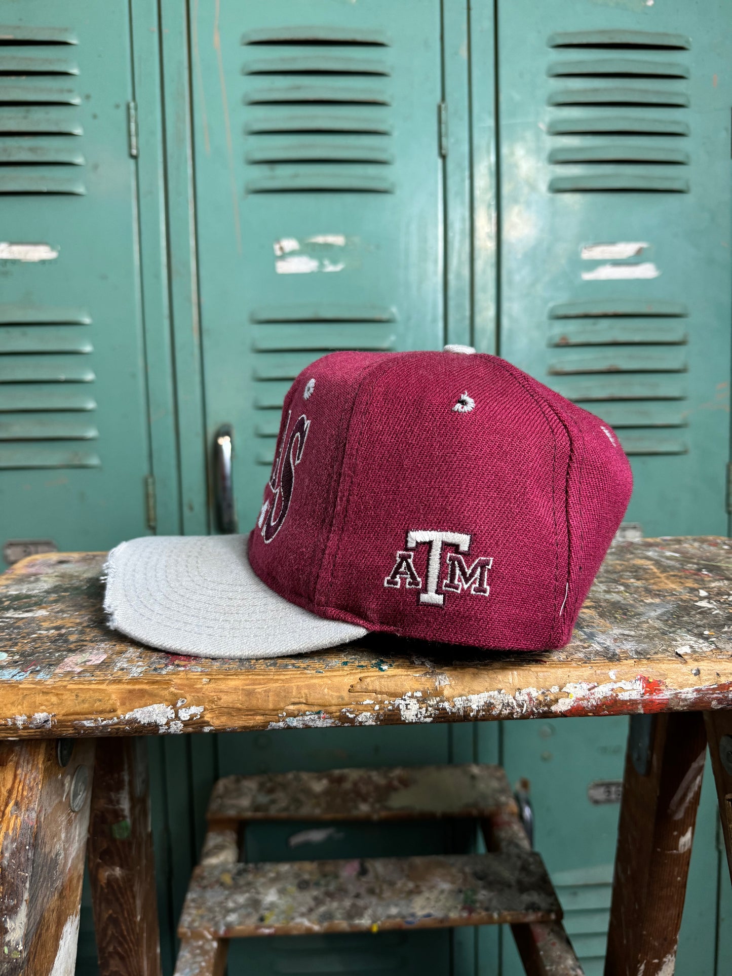 90’s Texas A&M Aggies Vintage College Snapback Hat (OSFA)