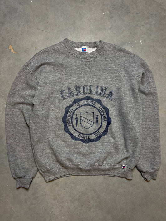 90’s UNC North Carolina Tarheels Vintage Russell Athletic College Seal Crewneck (Large)