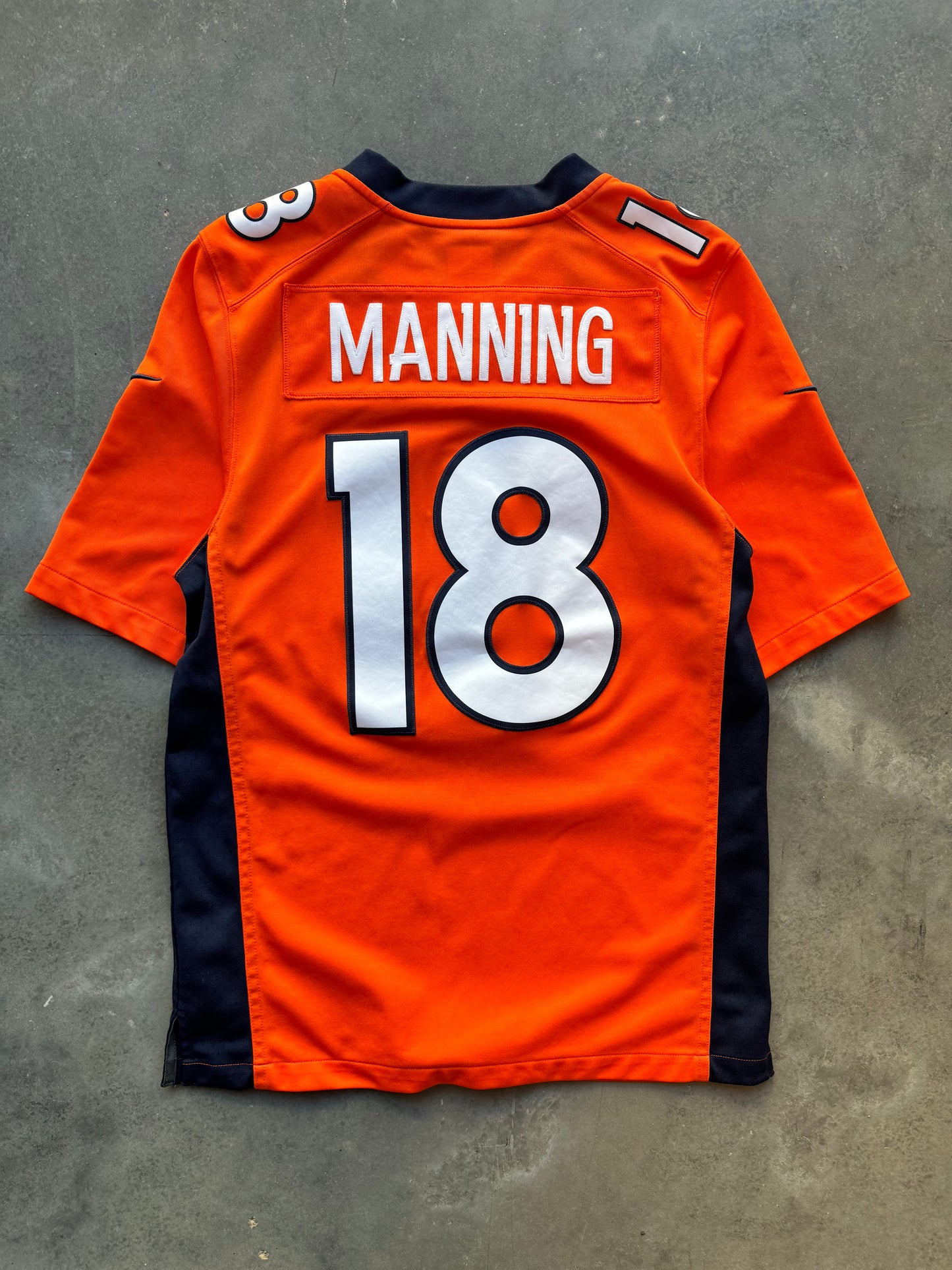 2014 Denver Broncos Peyton Manning Orange Stitched NFL Jersey (Small)