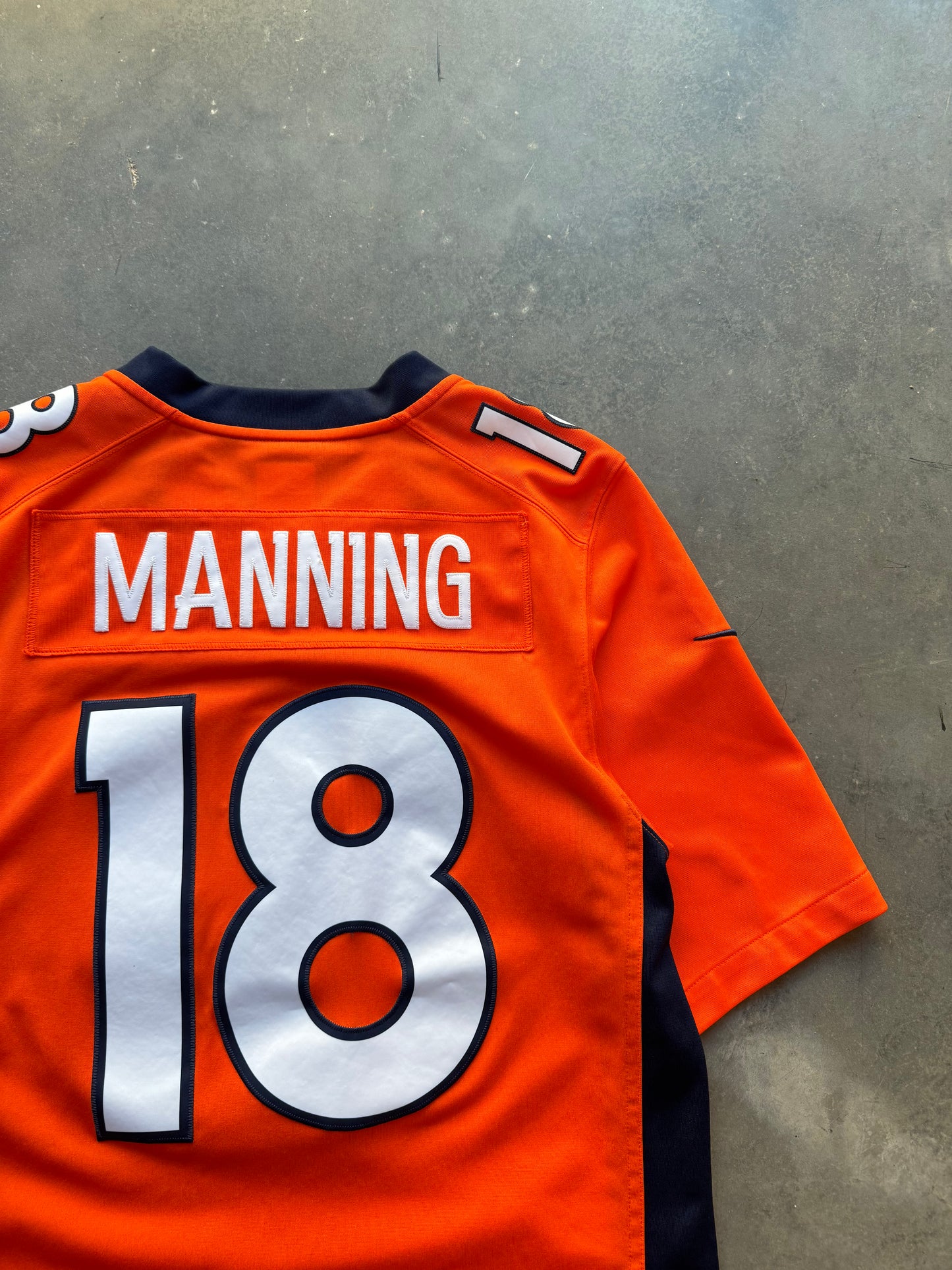 2014 Denver Broncos Peyton Manning Orange Stitched NFL Jersey (Small)