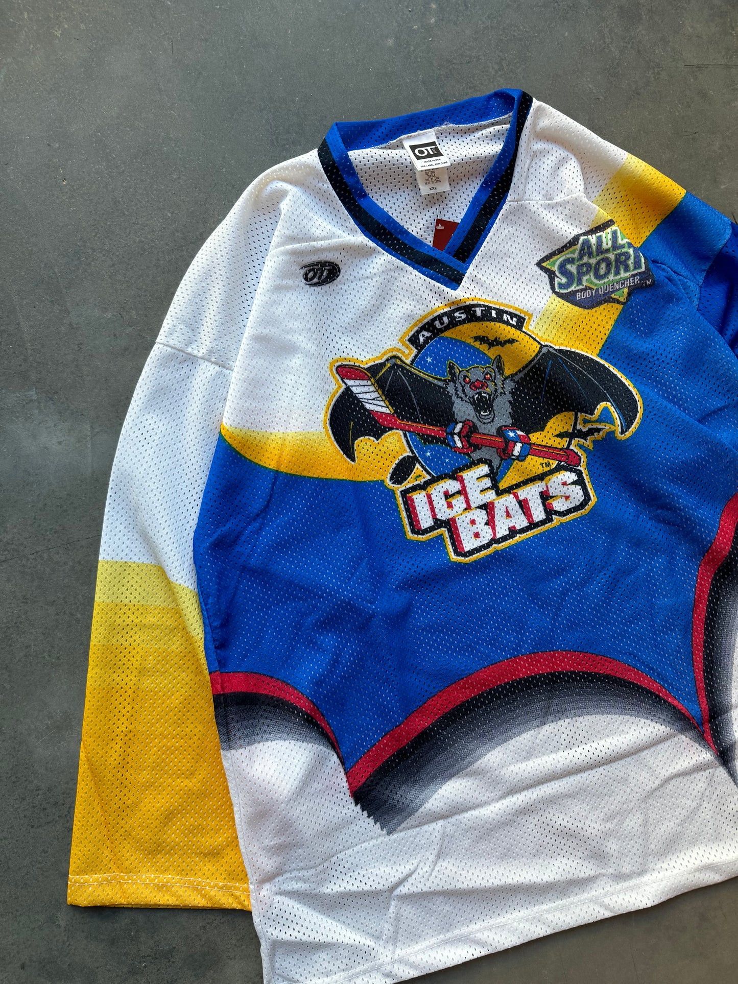 90’s Austin Ice Bats Vintage Western Professional Hockey League All Over Print Jersey (XXL)