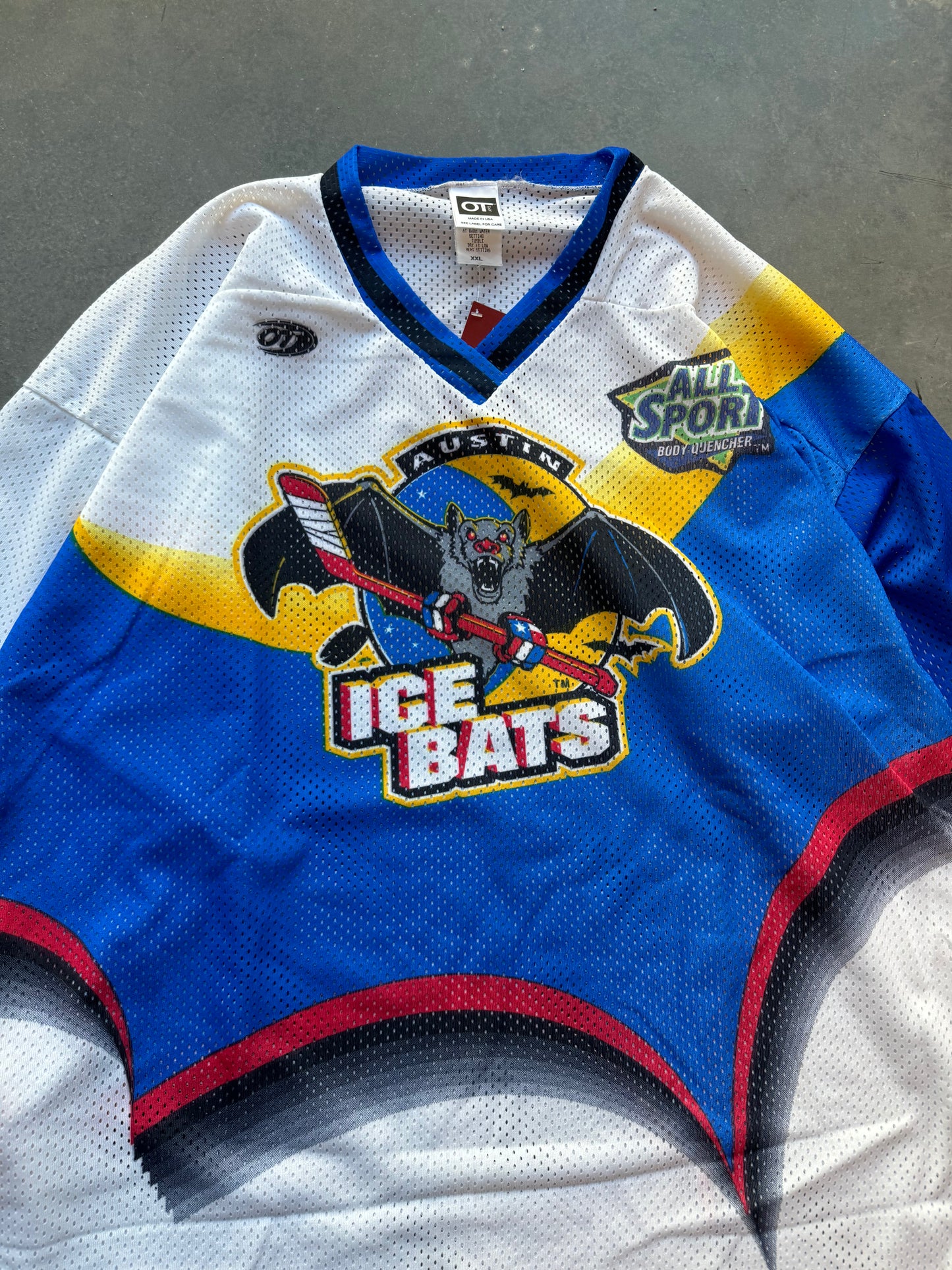 90’s Austin Ice Bats Vintage Western Professional Hockey League All Over Print Jersey (XXL)