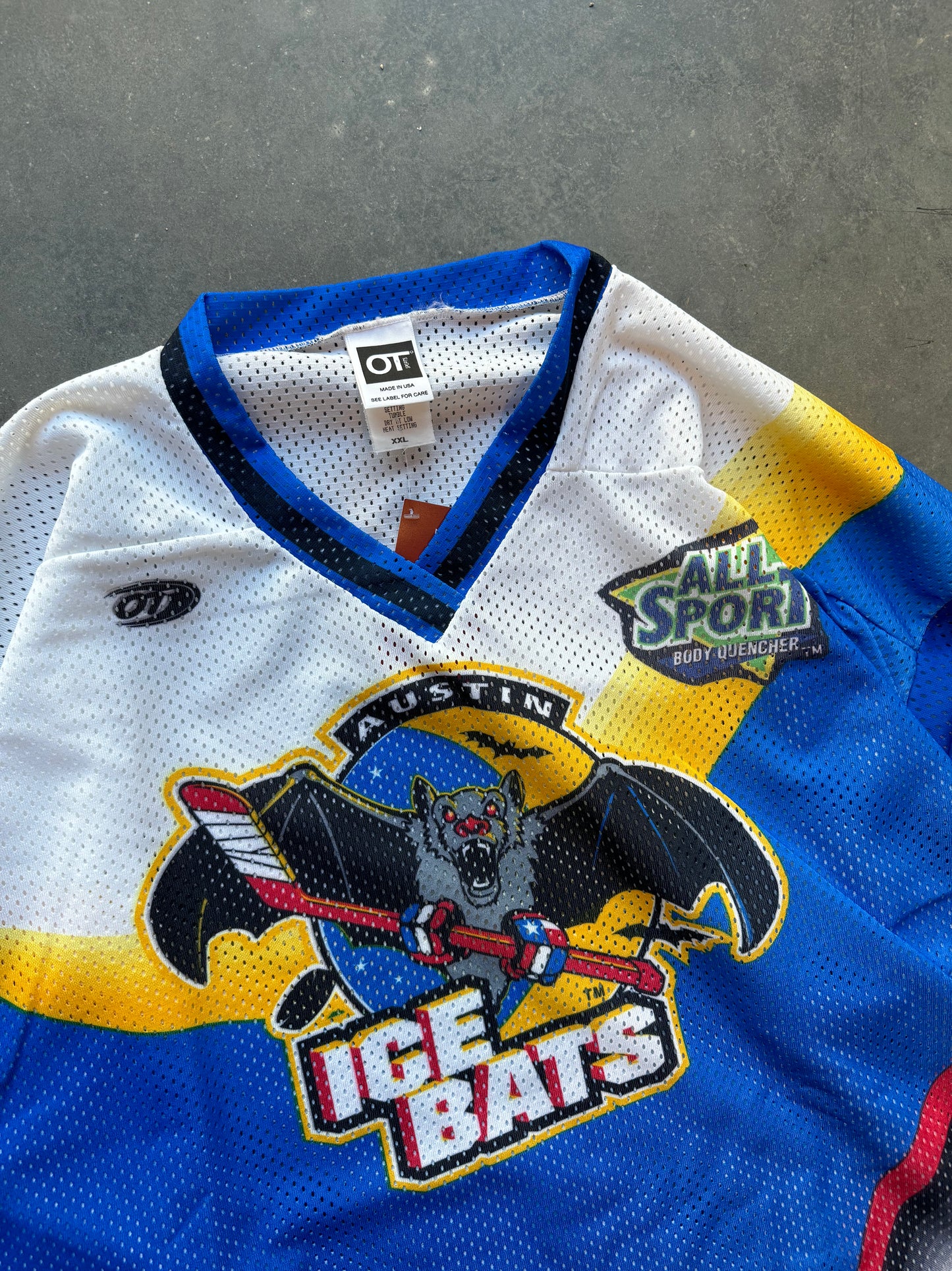 90’s Austin Ice Bats Vintage Western Professional Hockey League All Over Print Jersey (XXL)