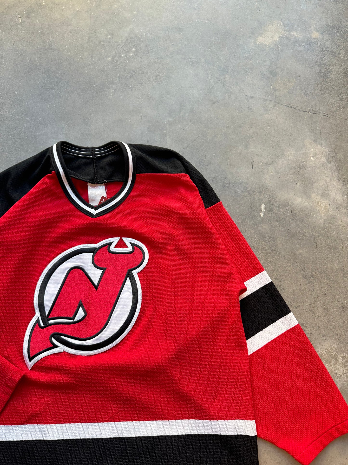 90’s New Jersey Devils Vintage Red CCM NHL Hockey Jersey (Large)