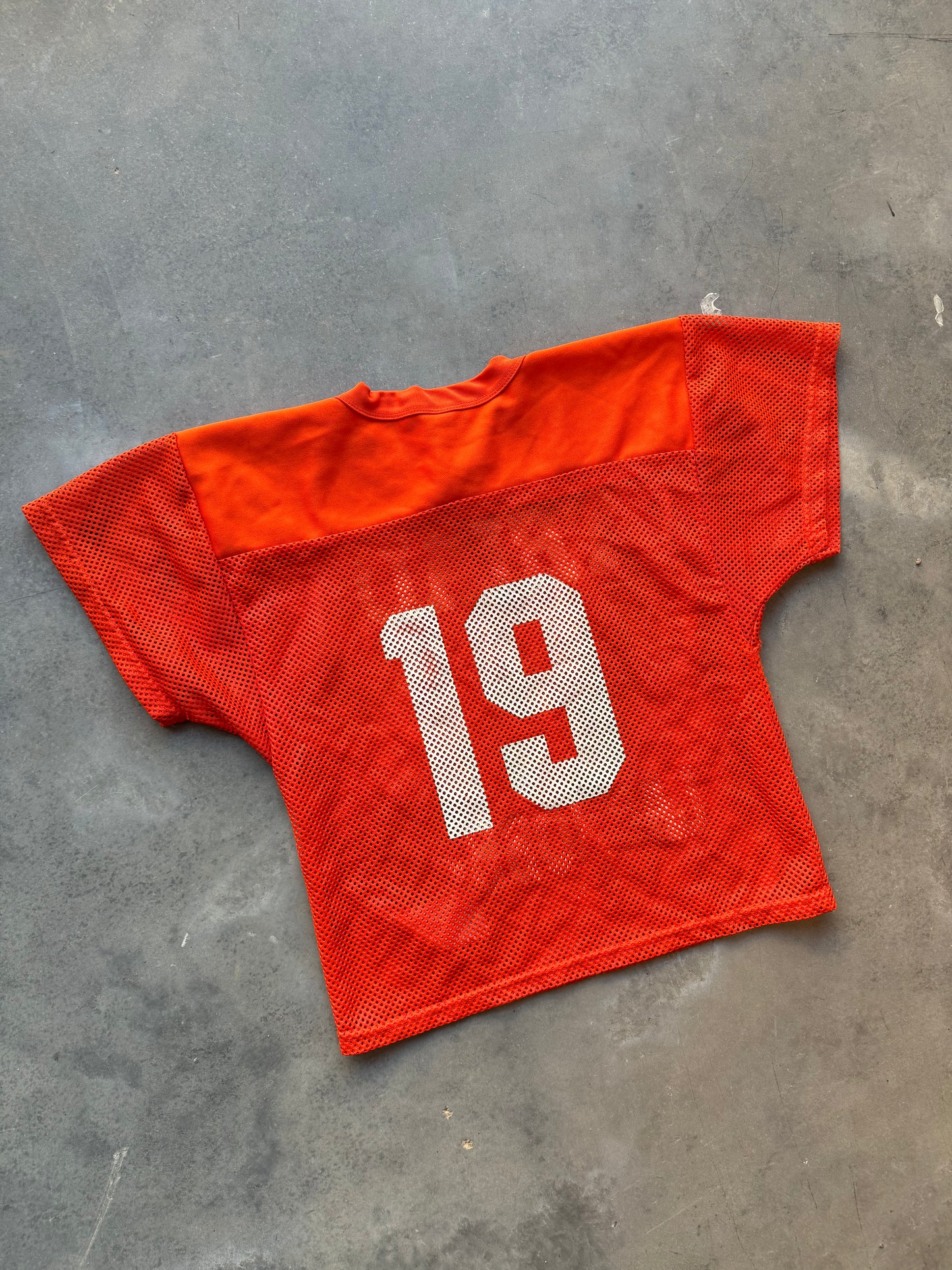 00’s Triad Lacrosse Russell Athletic Orange Mesh Jersey (Youth Medium)