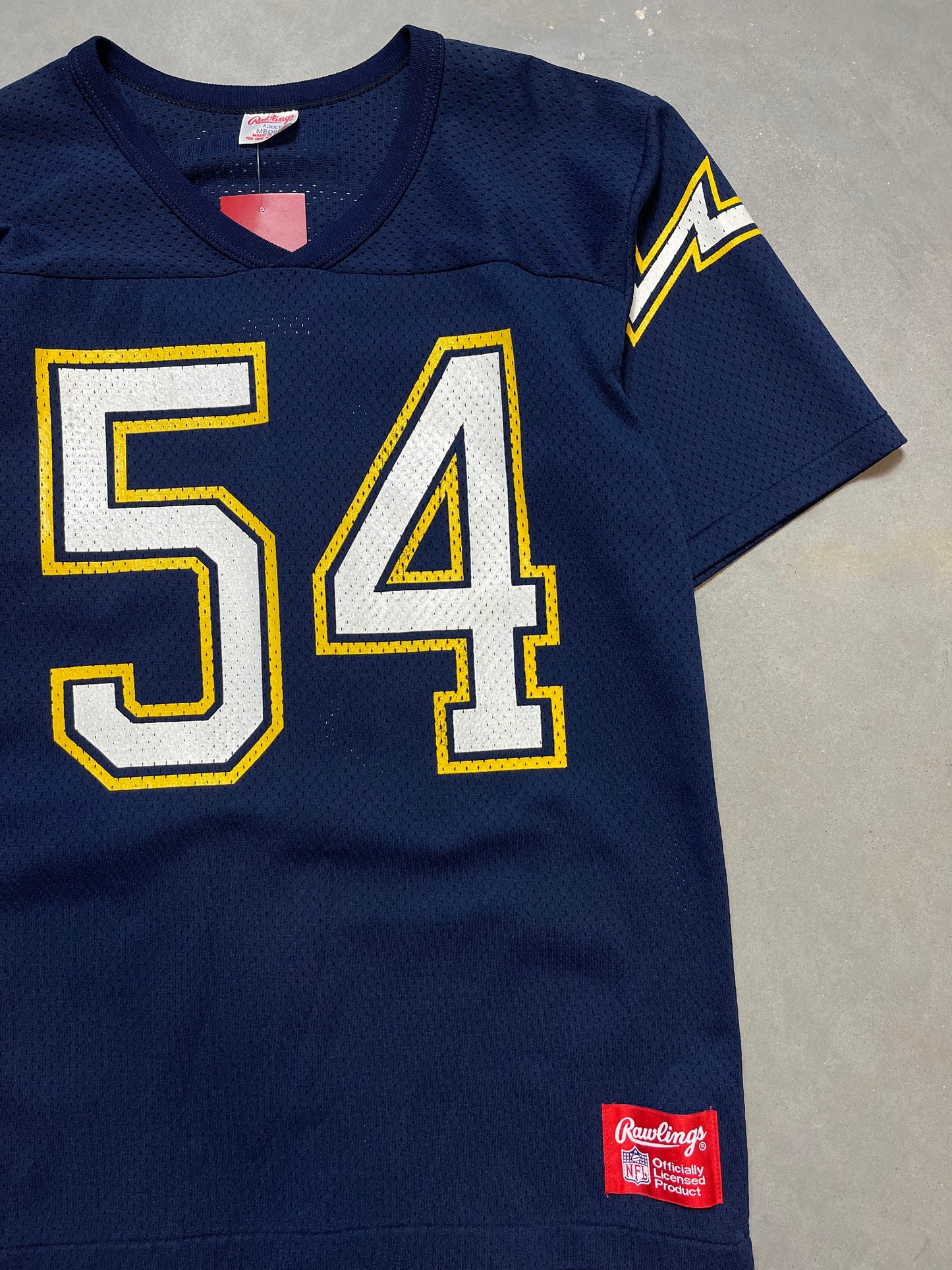 80’s San Diego Chargers Billy Ray Smith Jr. Vintage Rawlings NFL Jersey (Medium)