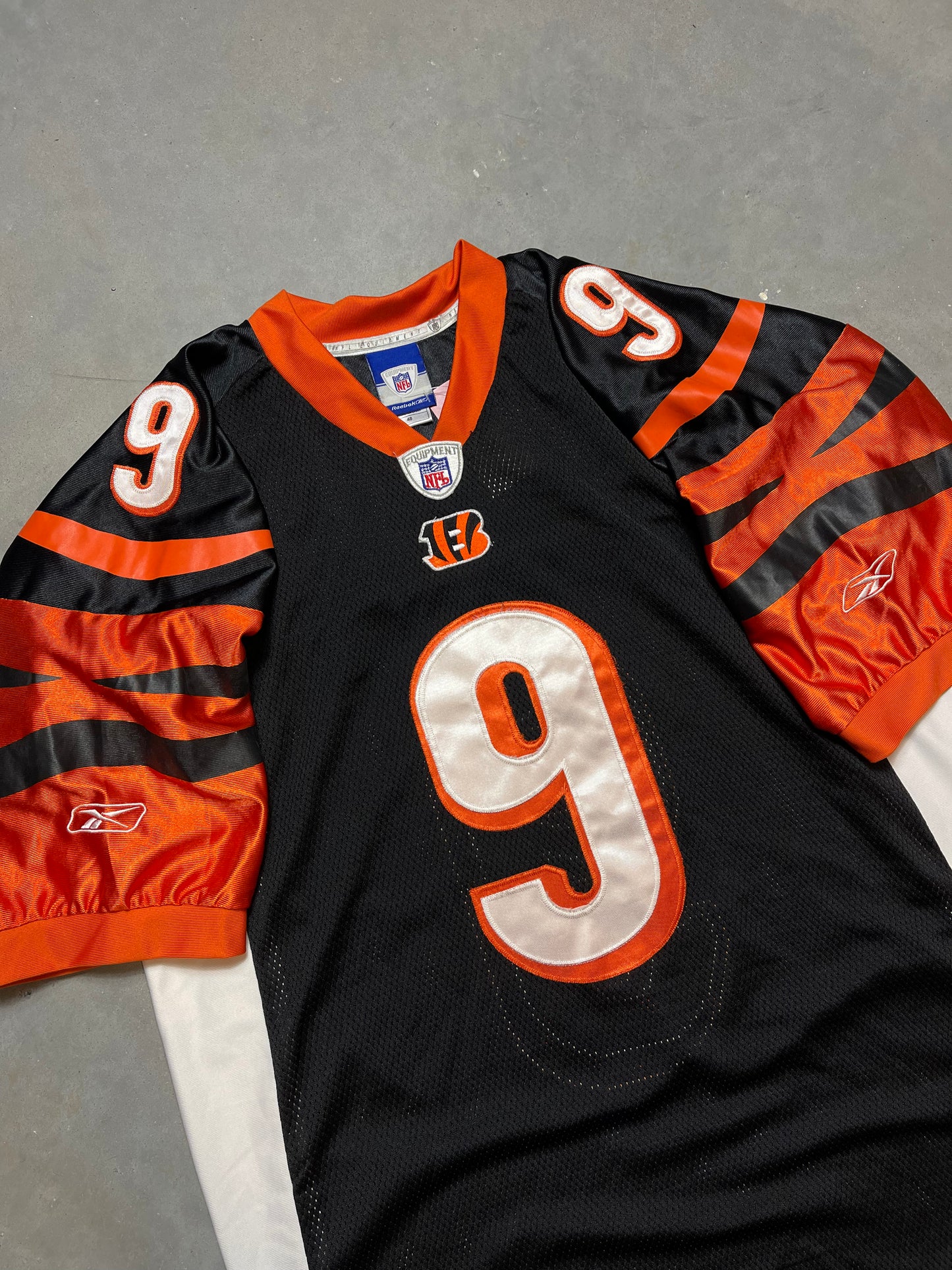 00’s Cincinnati Bengals Carson Palmer Vintage Reebok NFL Authentic Jersey (48/XL)