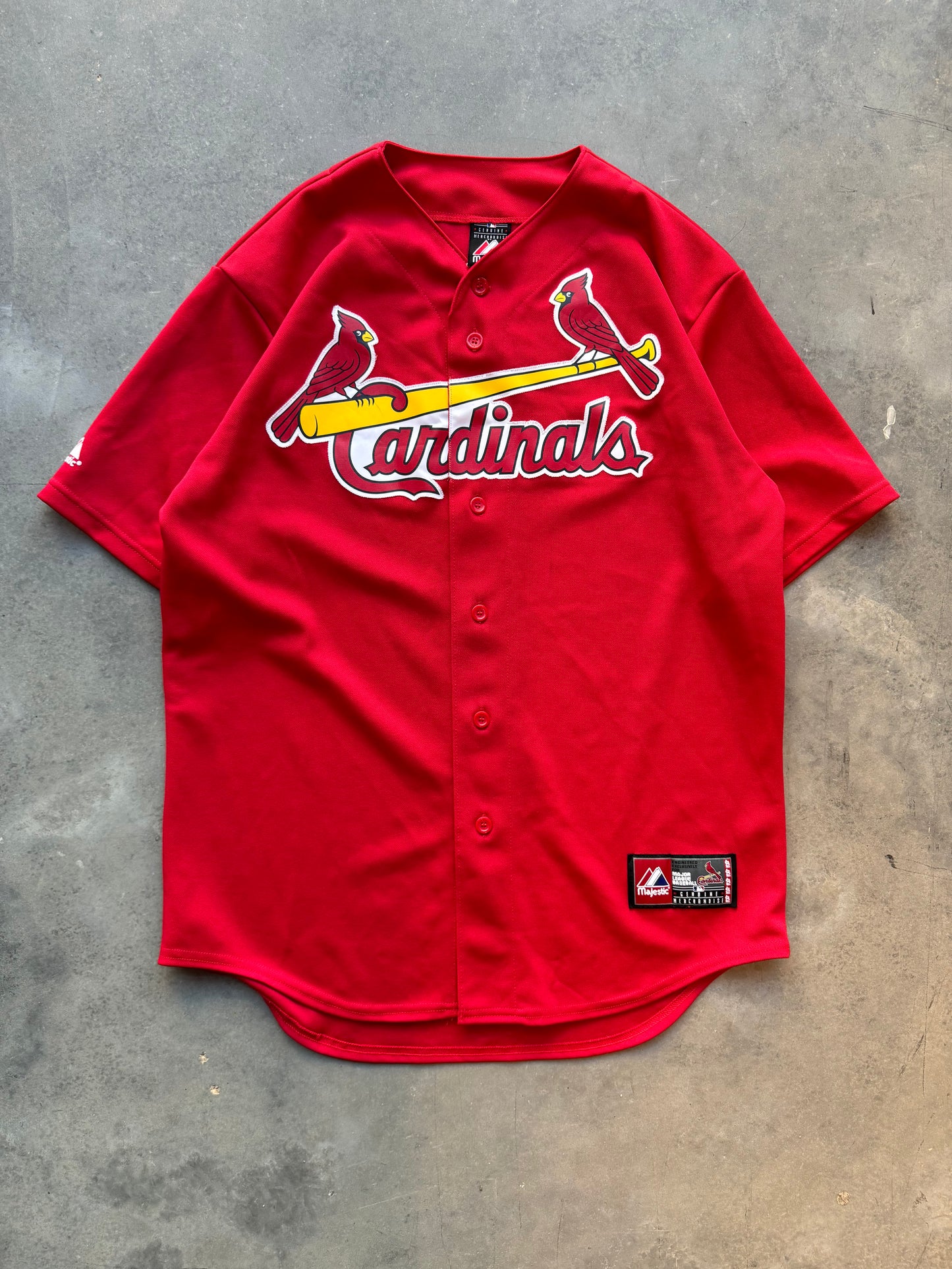 00’s St. Louis Cardinals Vintage Majestic Red MLB Jersey (Medium)