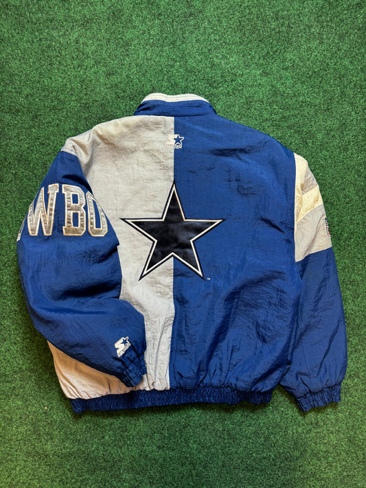90’s Dallas Cowboys Vintage Colorblocked NFL Starter Jacket (XL)