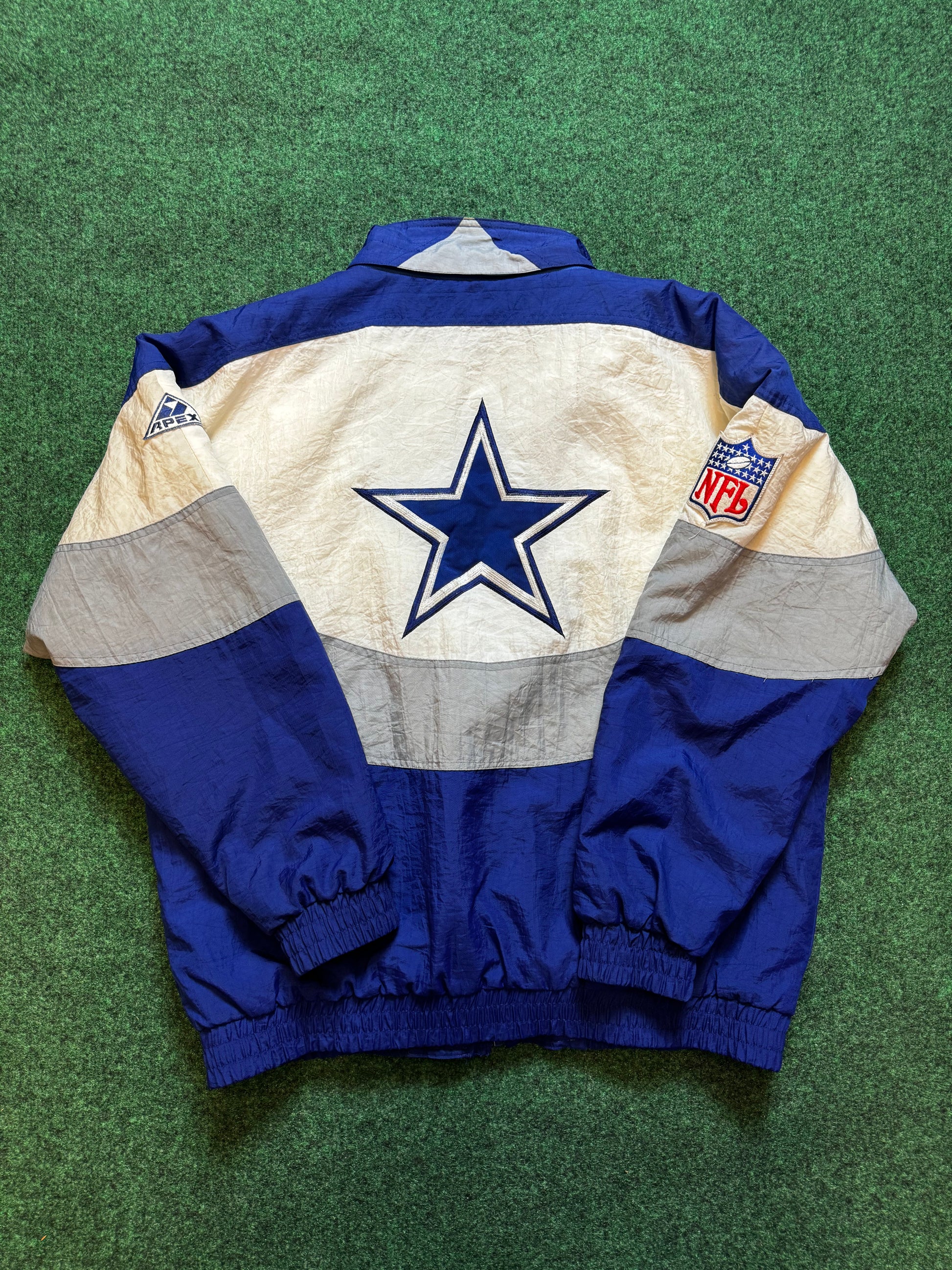90 s Dallas Cowboys Vintage Apex One NFL Puffer Jacket Large