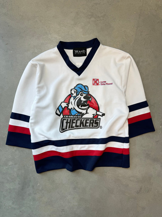 2007 Charlotte Checkers Vintage ECHL Jersey (Youth XL)