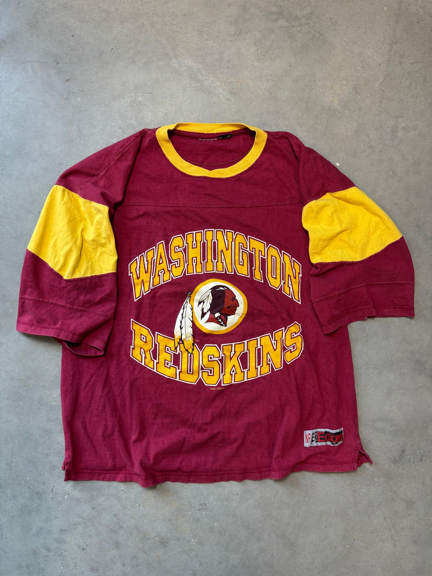 1996 Washington Redskins Vintage 3/4 Sleeve NFL Tee (XL)