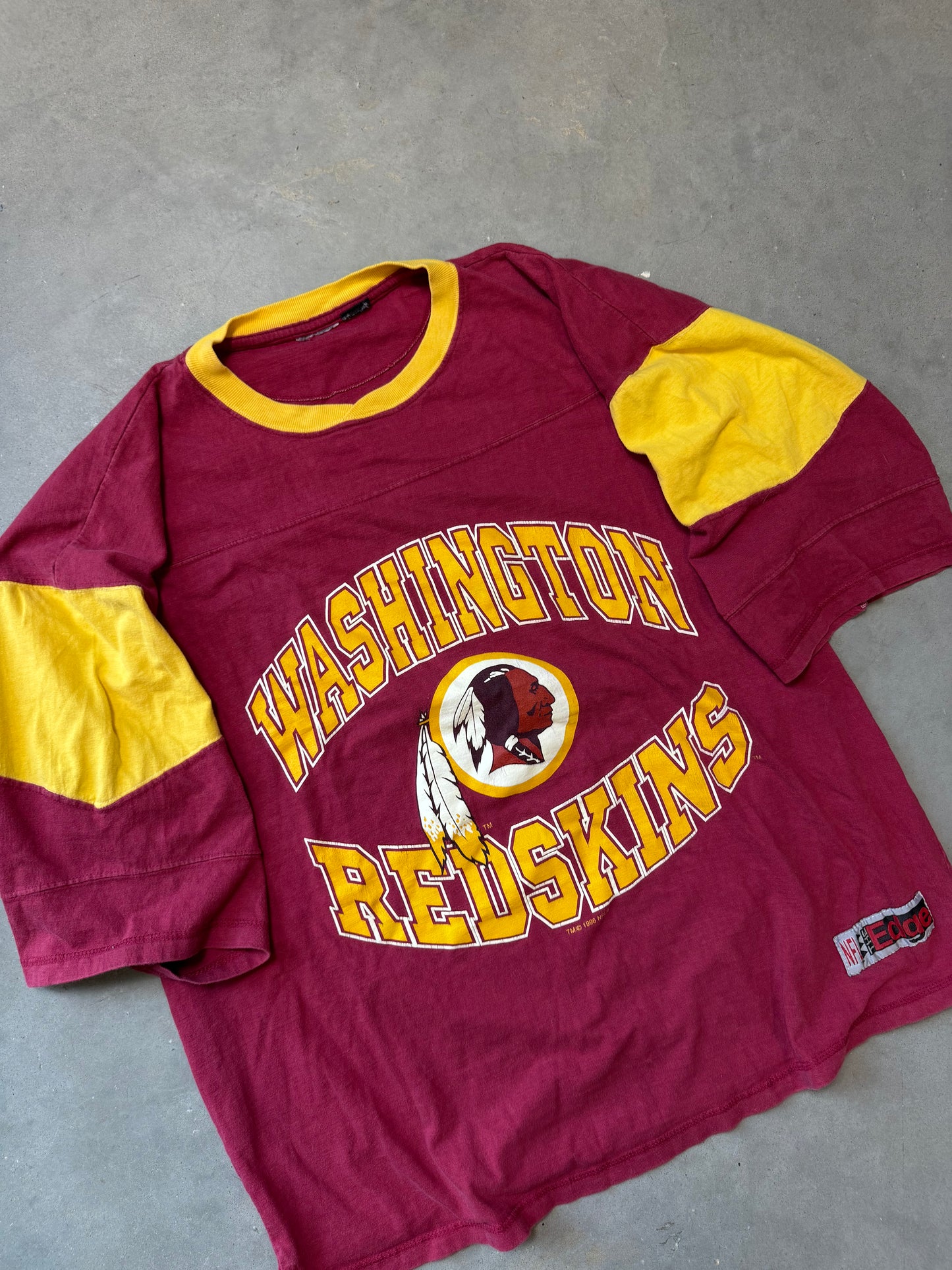 1996 Washington Redskins Vintage 3/4 Sleeve NFL Tee (XL)